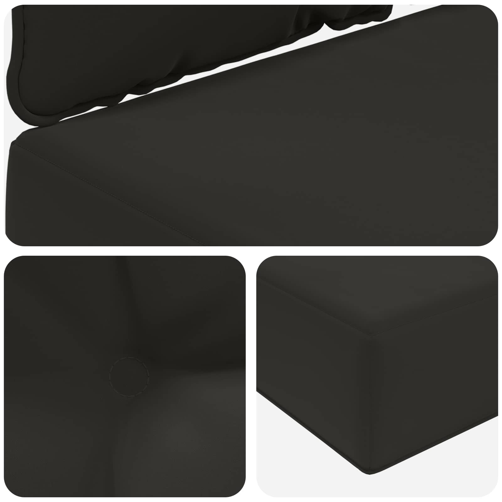 Buiten bankkussen 3 pcs Zwart Polyester is nu te koop bij PeponiXL, paradijselijk wonen!
