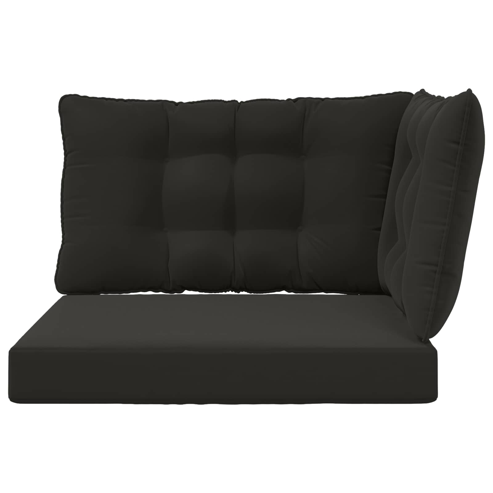 Buiten bankkussen 3 pcs Zwart Polyester is nu te koop bij PeponiXL, paradijselijk wonen!