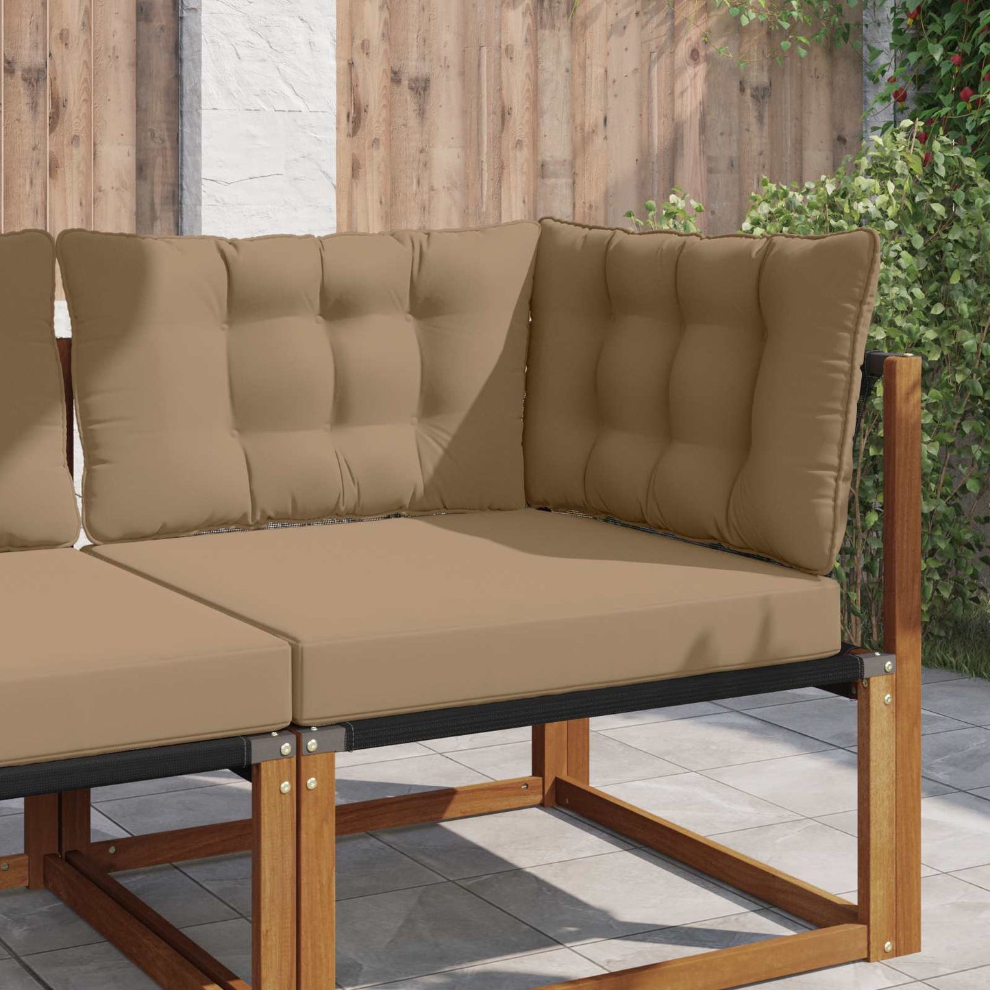 Buiten bankkussen 3 pcs Taupe Polyester is nu te koop bij PeponiXL, paradijselijk wonen!