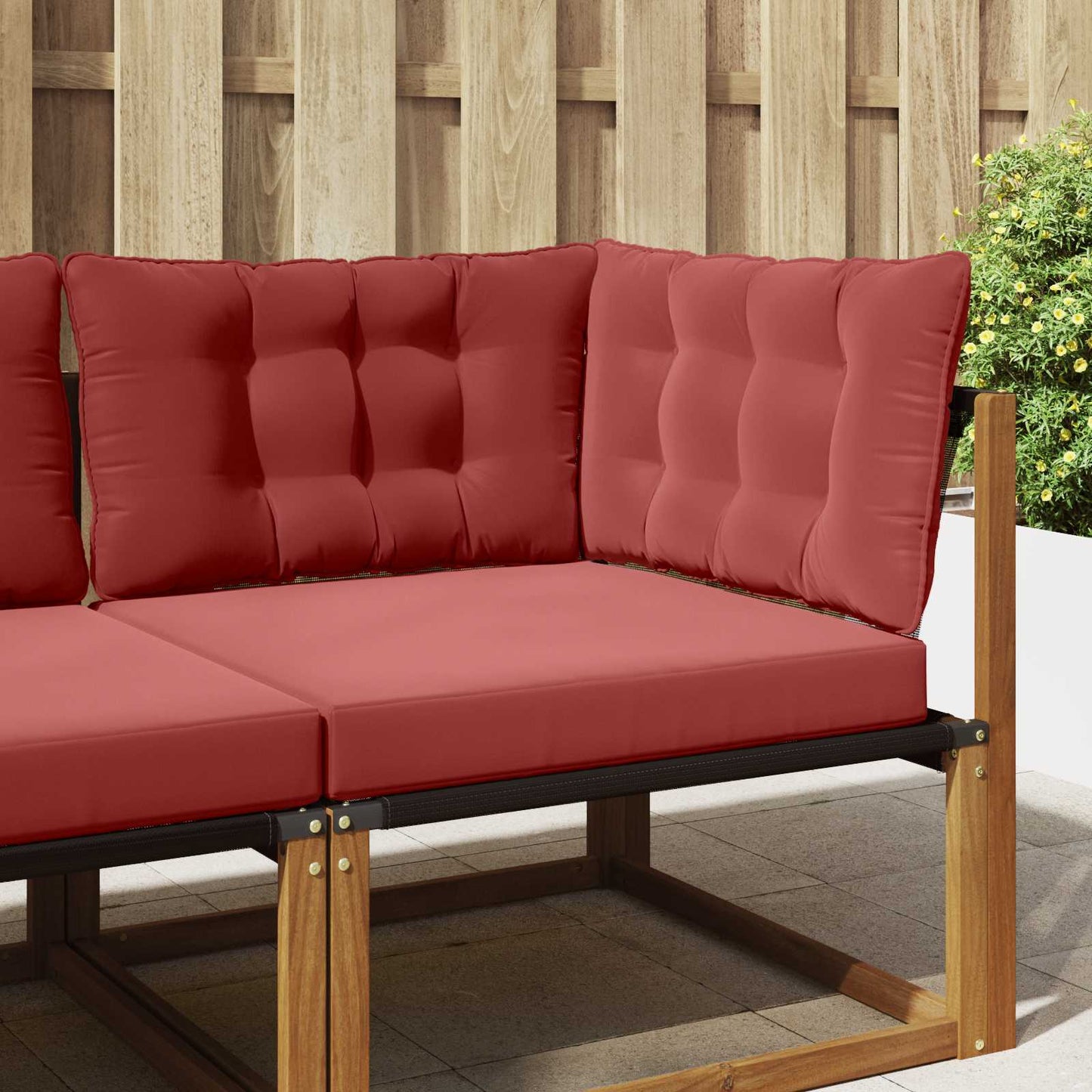 Buiten bankkussen 3 pcs Wijnrood Polyester is nu te koop bij PeponiXL, paradijselijk wonen!