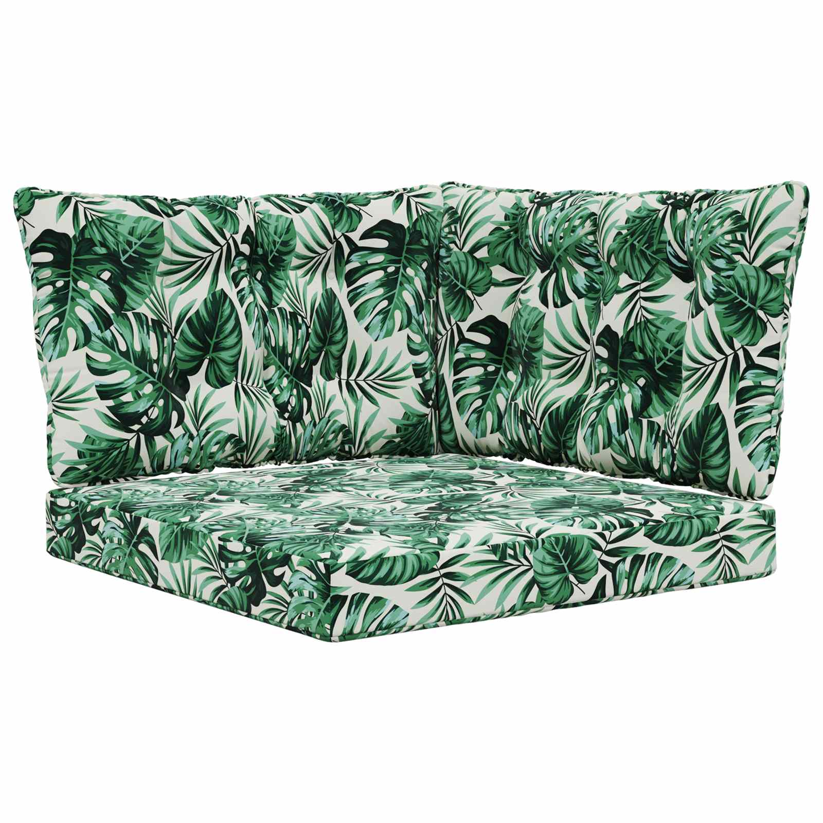 Buiten bankkussen 3 pcs Bladpatroon Polyester is nu te koop bij PeponiXL, paradijselijk wonen!