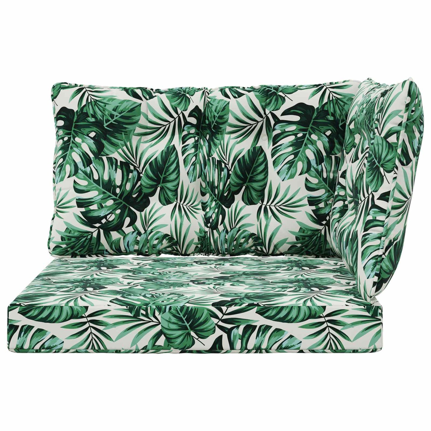 Buiten bankkussen 3 pcs Bladpatroon Polyester is nu te koop bij PeponiXL, paradijselijk wonen!