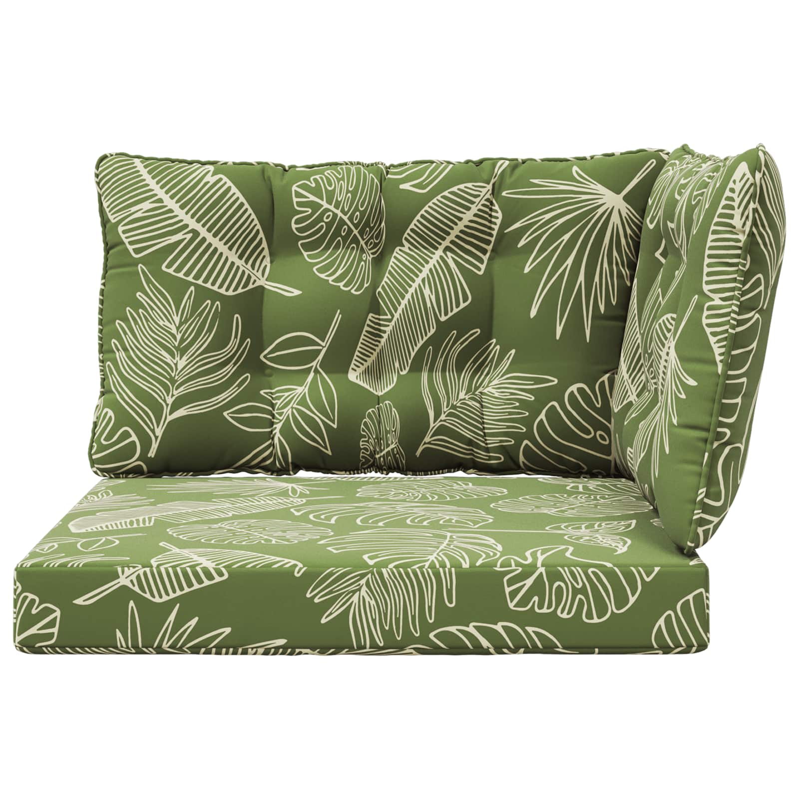 Buiten bankkussen 3 pcs Bladontwerp Polyester is nu te koop bij PeponiXL, paradijselijk wonen!