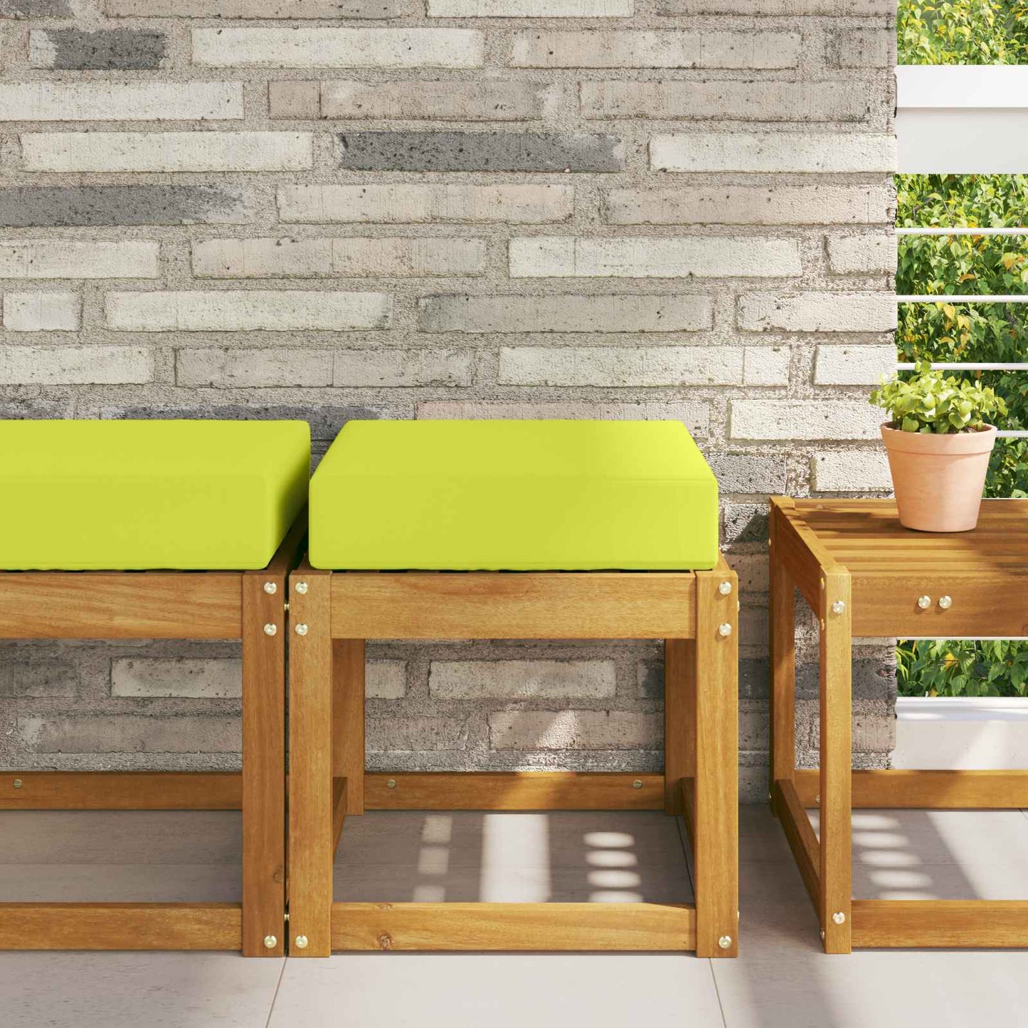 Buiten Zitkussen Groen 40 x 40 x 8 cm 100% Polyester is nu te koop bij PeponiXL, paradijselijk wonen!