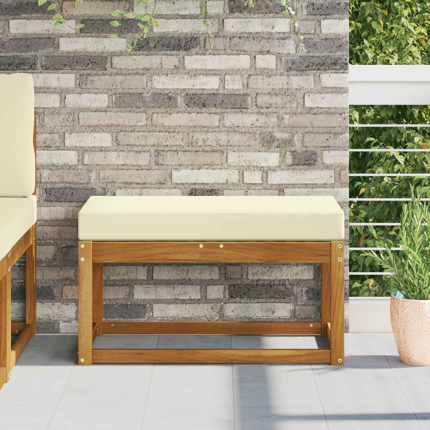 Buiten Zitkussen Crème 80 x 40 x 8 cm 100% Polyester is nu te koop bij PeponiXL, paradijselijk wonen!