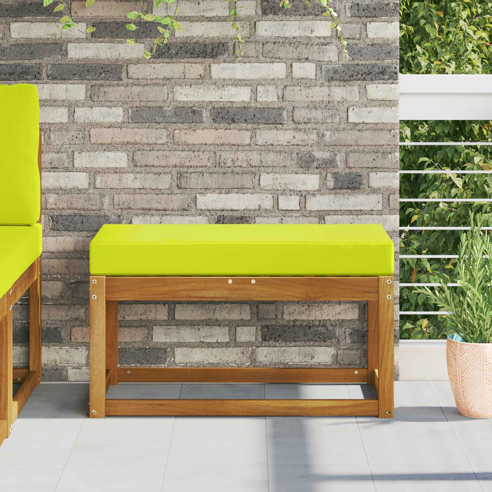 Buiten Zitkussen Groen 80 x 40 x 8 cm 100% Polyester is nu te koop bij PeponiXL, paradijselijk wonen!
