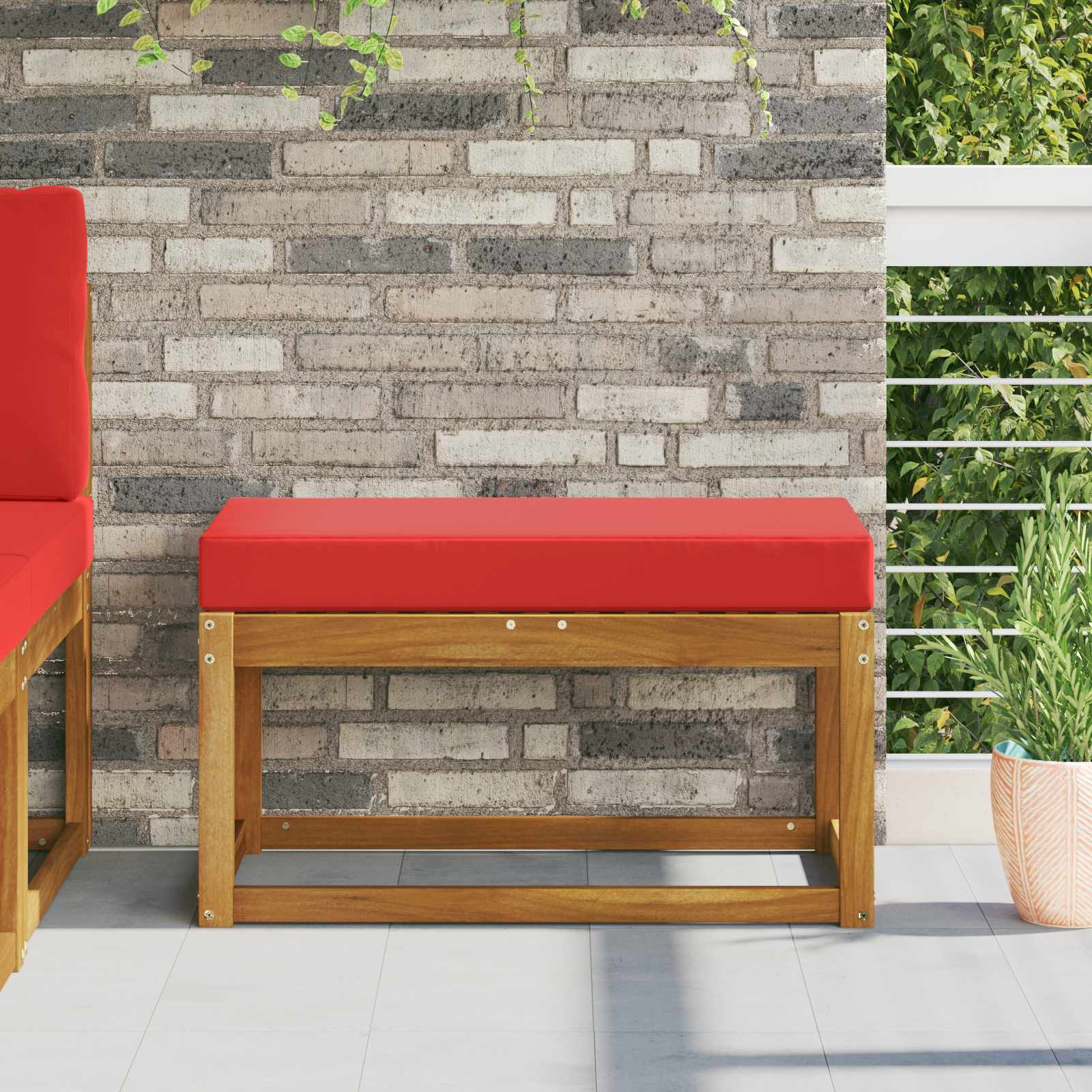 Buiten Zitkussen Rood 80 x 40 x 8 cm 100% Polyester is nu te koop bij PeponiXL, paradijselijk wonen!