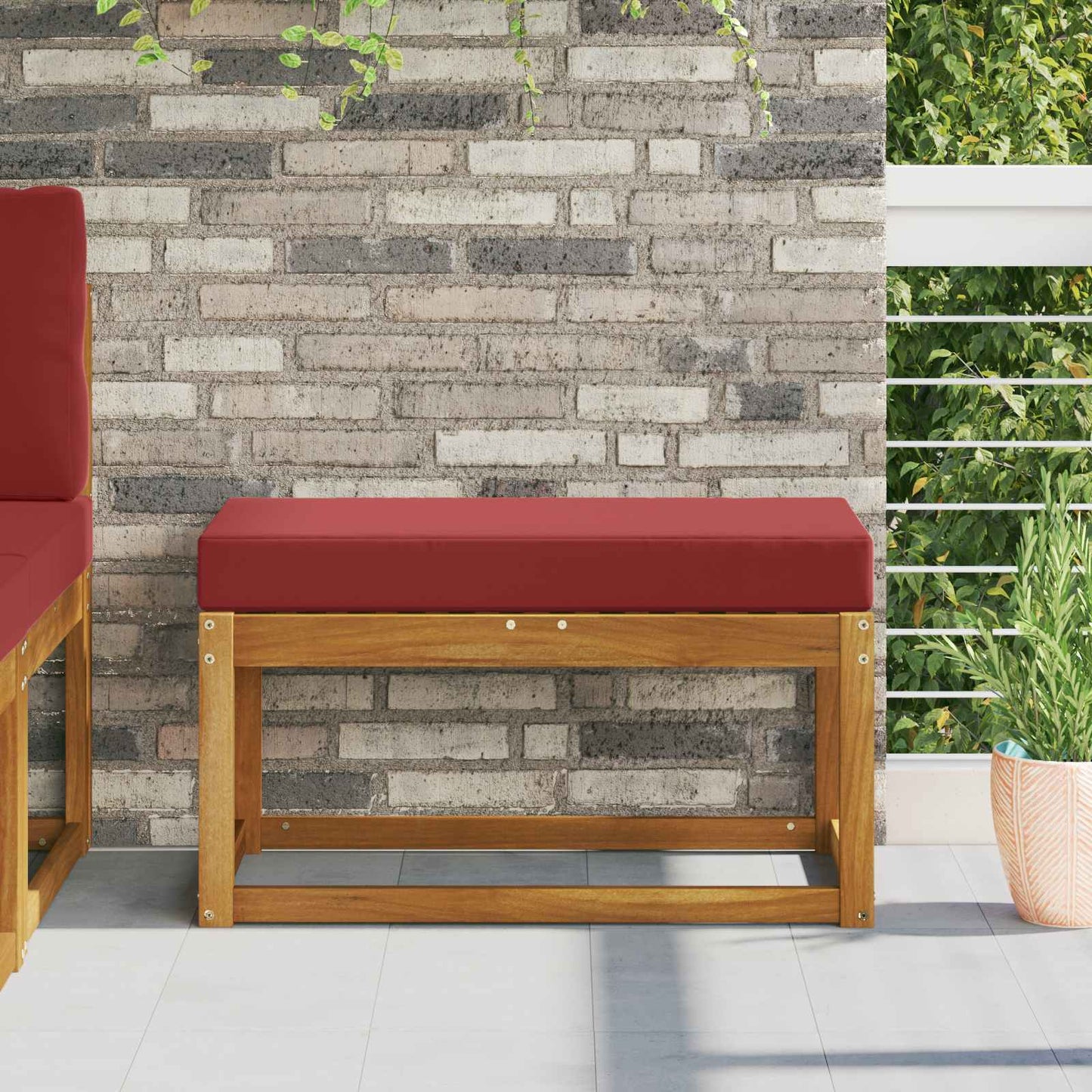 Buiten Zitkussen Wijnrood 80 x 40 x 8 cm 100% Polyester is nu te koop bij PeponiXL, paradijselijk wonen!