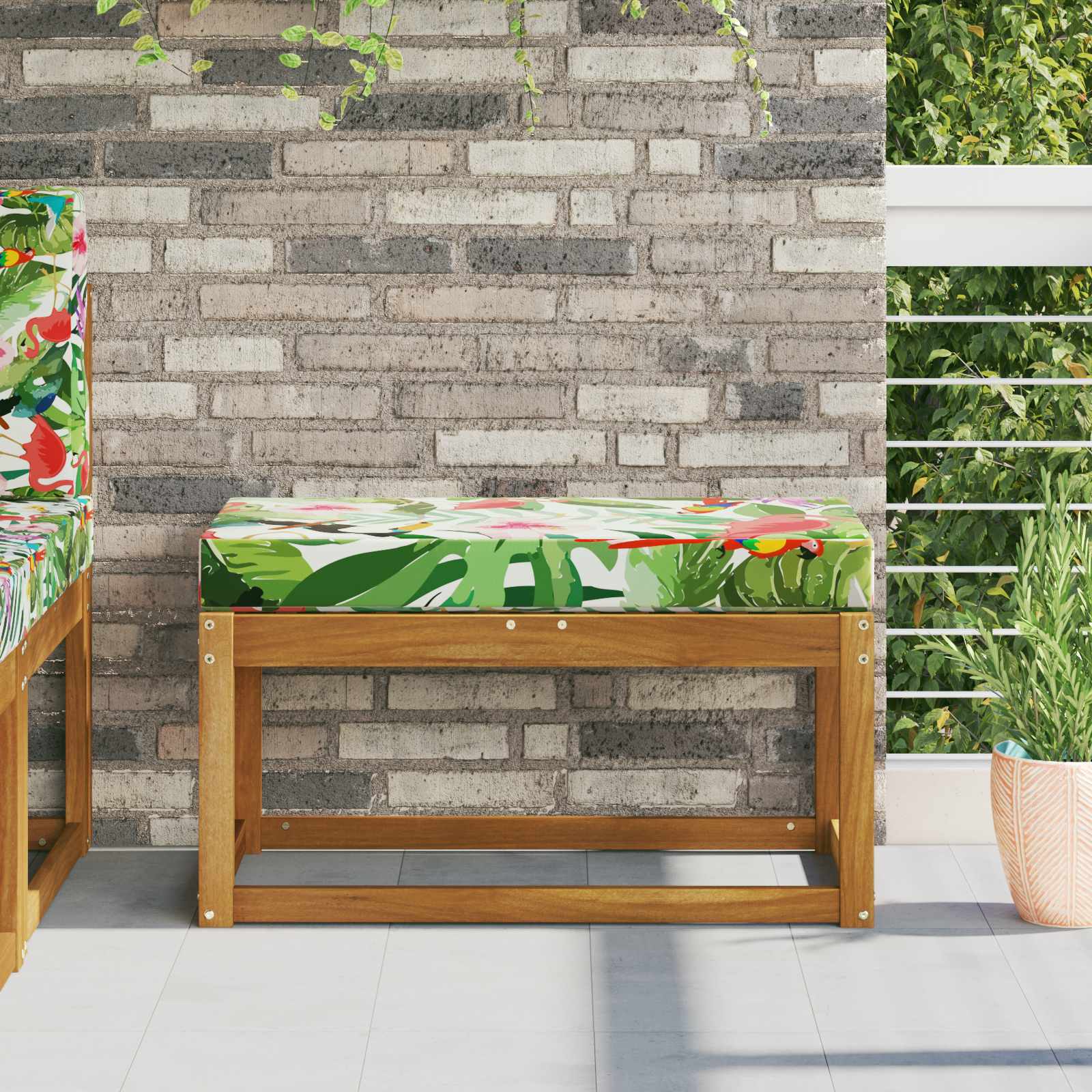Buiten Zitkussen kleurrijk 80 x 40 x 8 cm 100% Polyester is nu te koop bij PeponiXL, paradijselijk wonen!