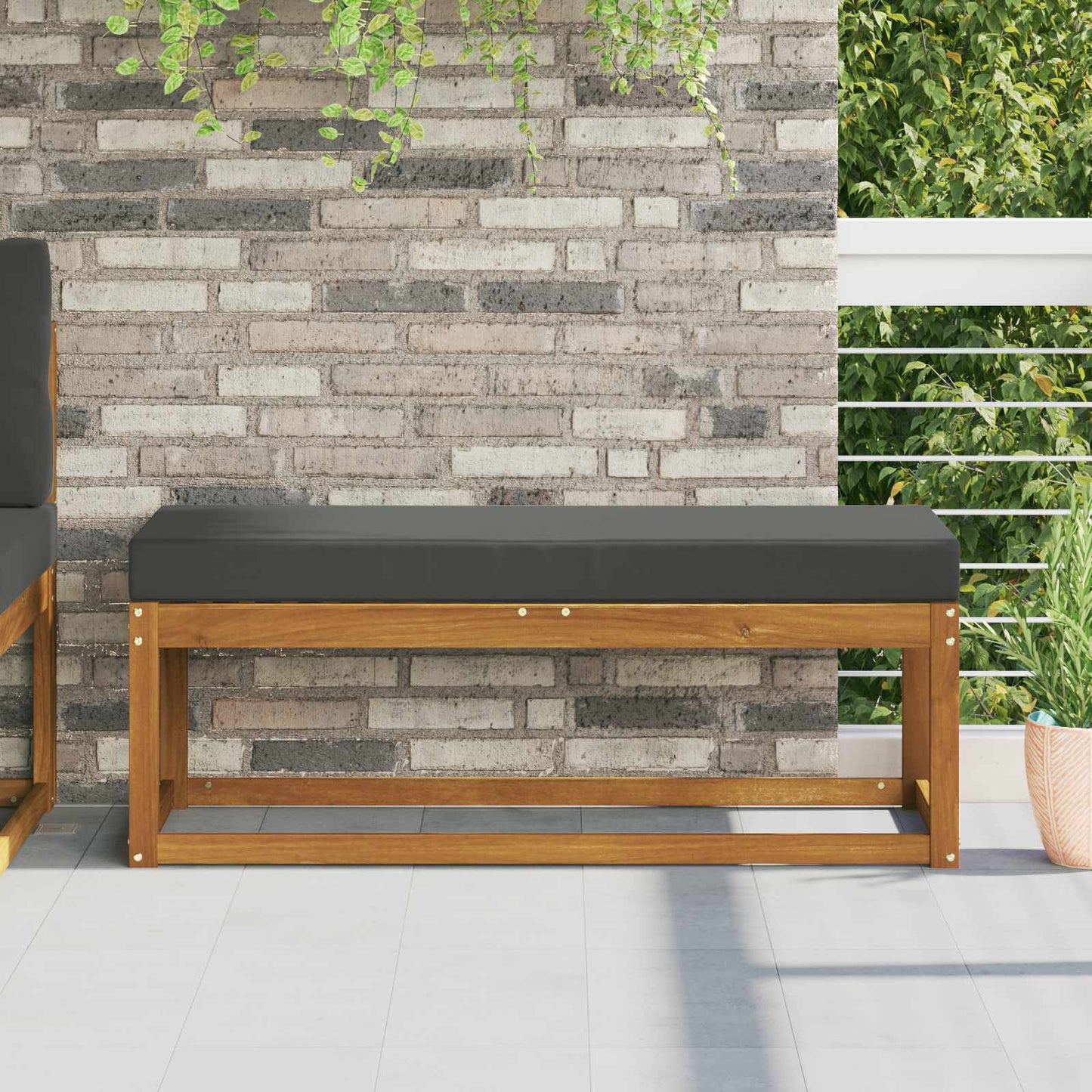 Buiten Zitkussen Antraciet 115 x 40 x 8 cm 100% Polyester is nu te koop bij PeponiXL, paradijselijk wonen!