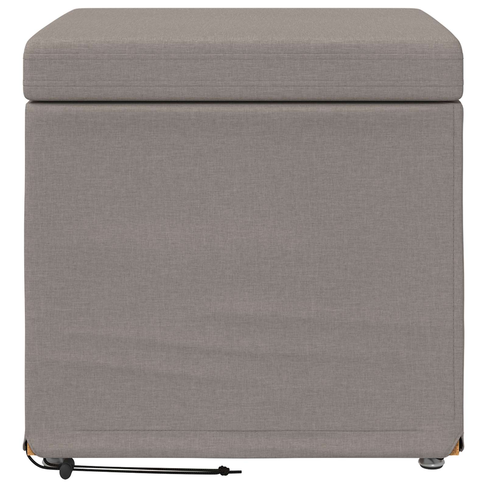 Kruk Taupe 41 x 41 x 40 cm Stof en Geëngineerd Hout is nu te koop bij PeponiXL, paradijselijk wonen!