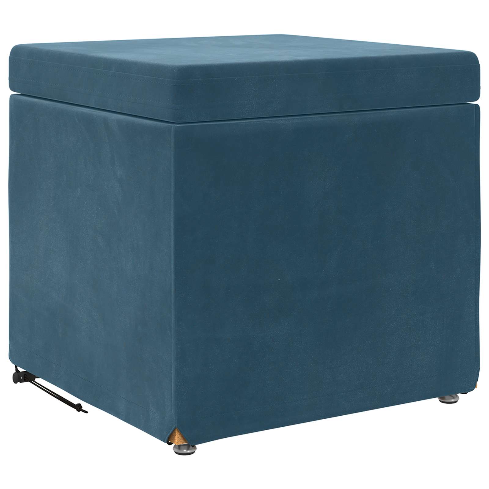 Kruk Blauw 41 x 41 x 40 cm Velvet en Gefabriceerd Hout is nu te koop bij PeponiXL, paradijselijk wonen!