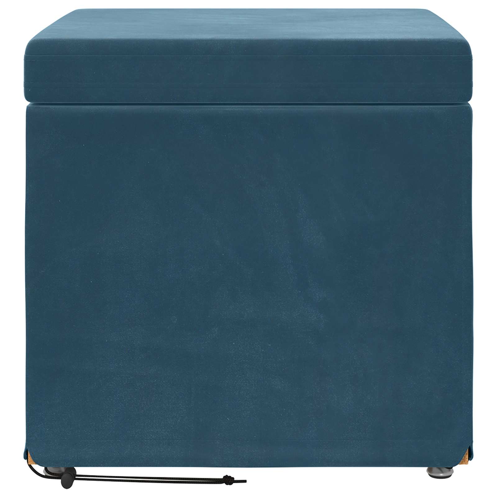 Kruk Blauw 41 x 41 x 40 cm Velvet en Gefabriceerd Hout is nu te koop bij PeponiXL, paradijselijk wonen!