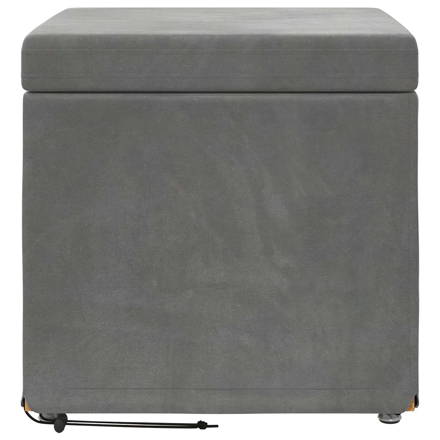 Kruk Donkergrijs 41 x 41 x 40 cm Velvet en Gefabriceerd Hout is nu te koop bij PeponiXL, paradijselijk wonen!