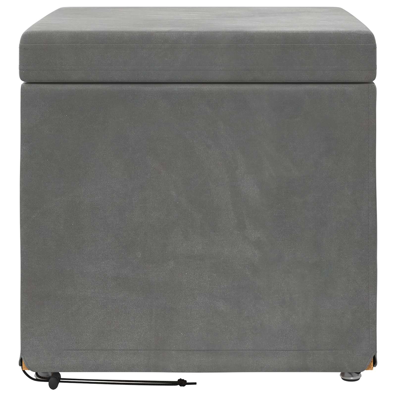 Kruk Donkergrijs 41 x 41 x 40 cm Velvet en Gefabriceerd Hout is nu te koop bij PeponiXL, paradijselijk wonen!