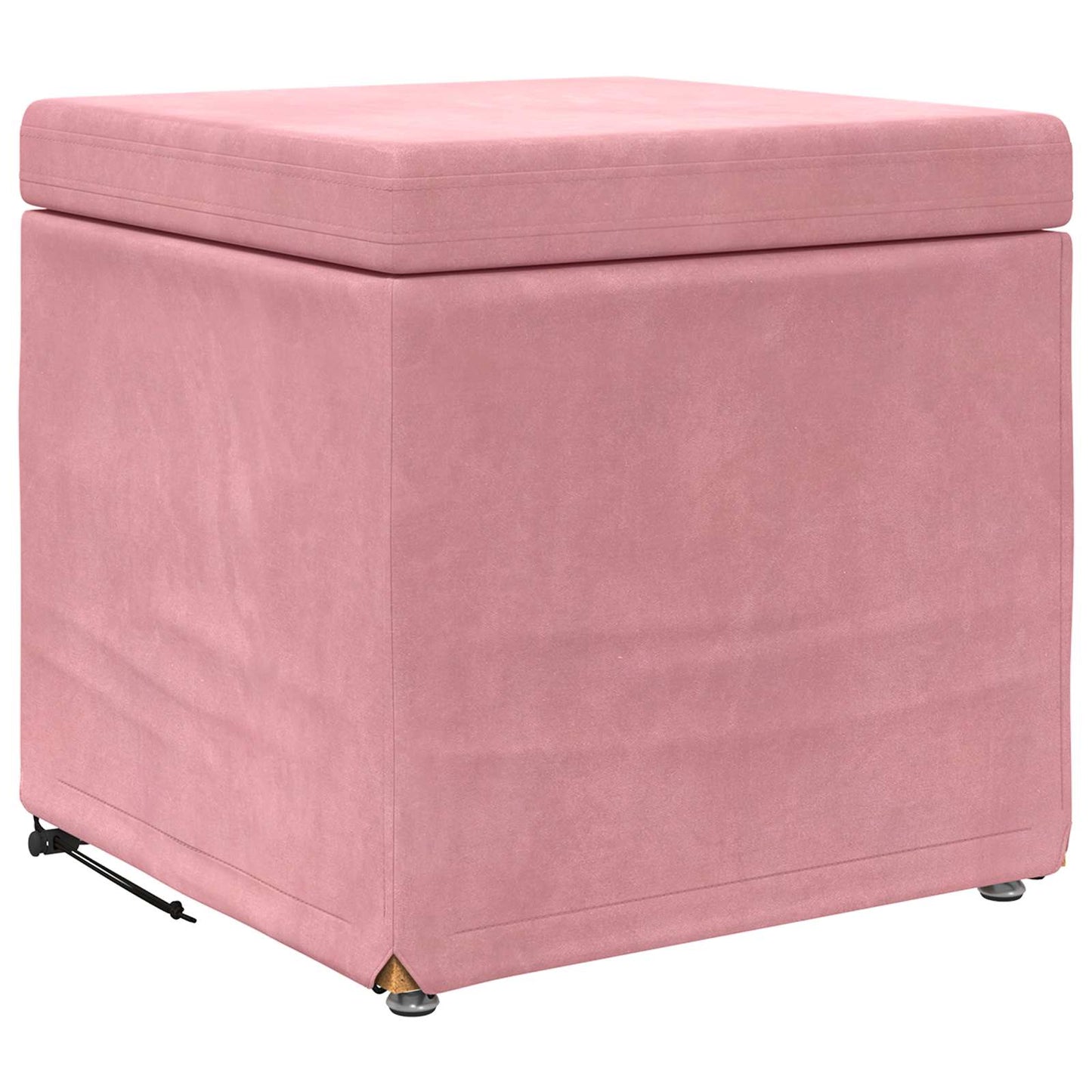 Kruk Roze 41 x 41 x 40 cm Velvet en Gefabriceerd Hout is nu te koop bij PeponiXL, paradijselijk wonen!