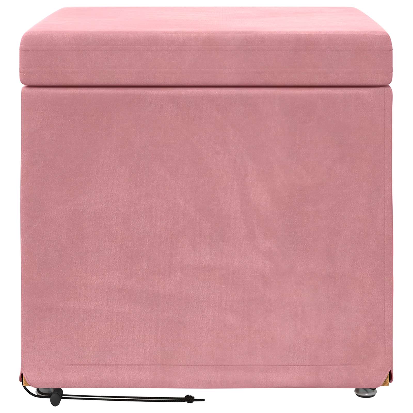 Kruk Roze 41 x 41 x 40 cm Velvet en Gefabriceerd Hout is nu te koop bij PeponiXL, paradijselijk wonen!