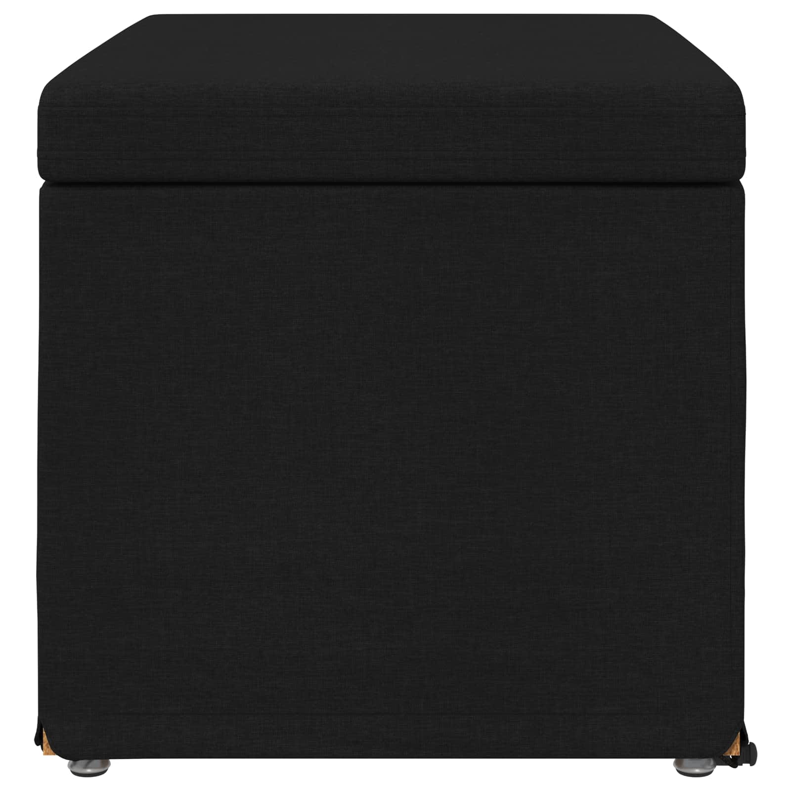 Kruk Zwart 61 x 41 x 40 cm Stof en Geëngineerd Hout is nu te koop bij PeponiXL, paradijselijk wonen!