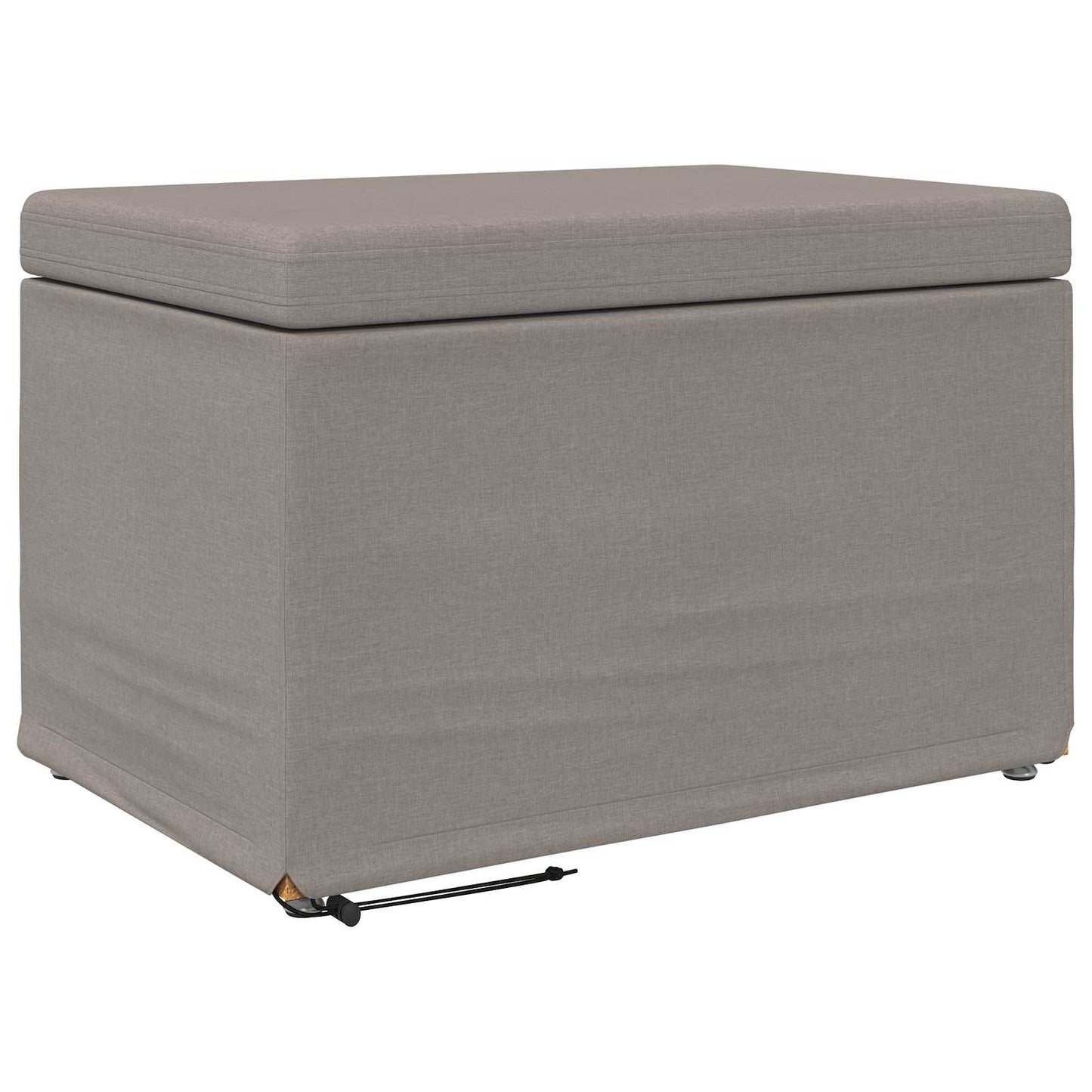 Kruk Taupe 61 x 41 x 40 cm Stof en Geëngineerd Hout is nu te koop bij PeponiXL, paradijselijk wonen!