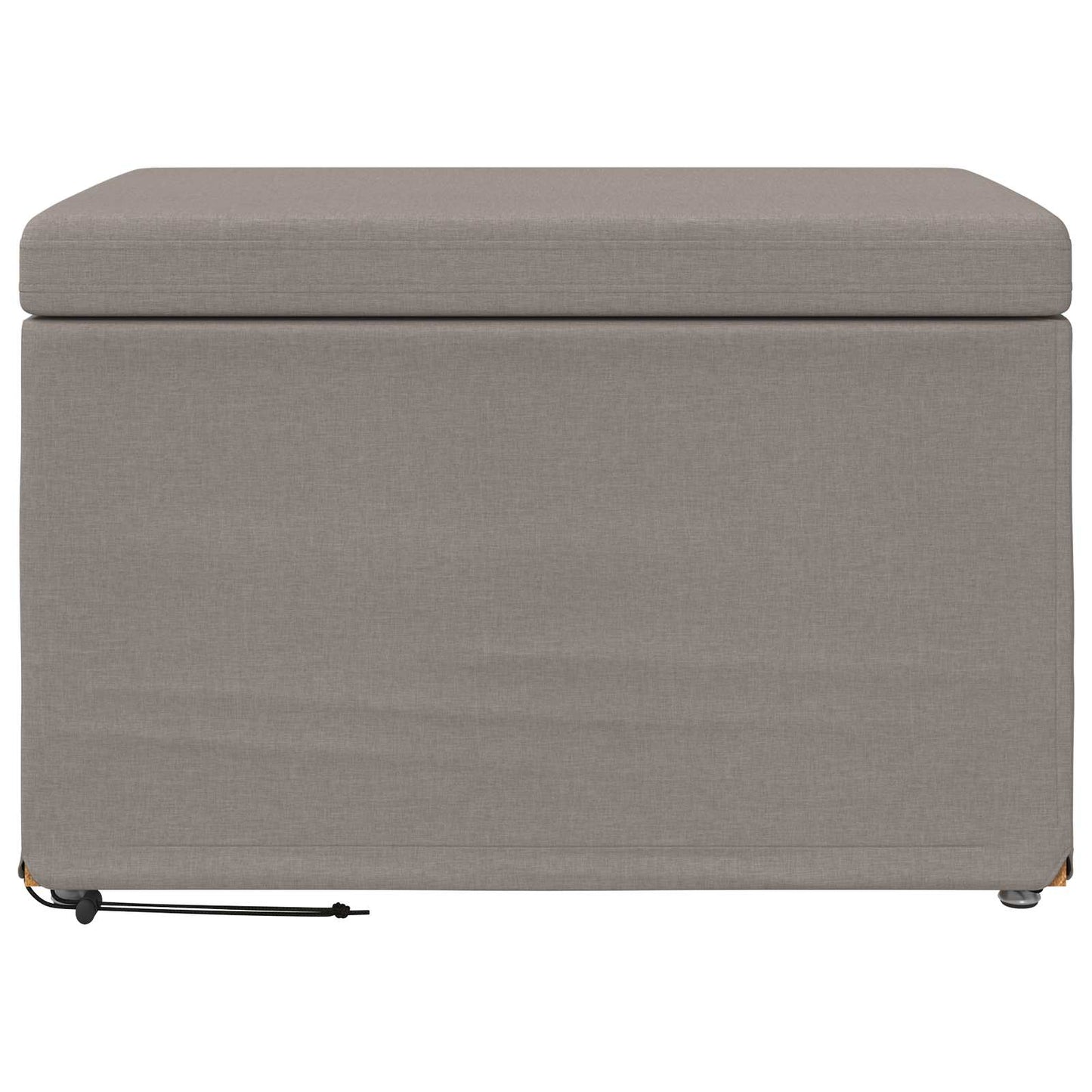 Kruk Taupe 61 x 41 x 40 cm Stof en Geëngineerd Hout is nu te koop bij PeponiXL, paradijselijk wonen!