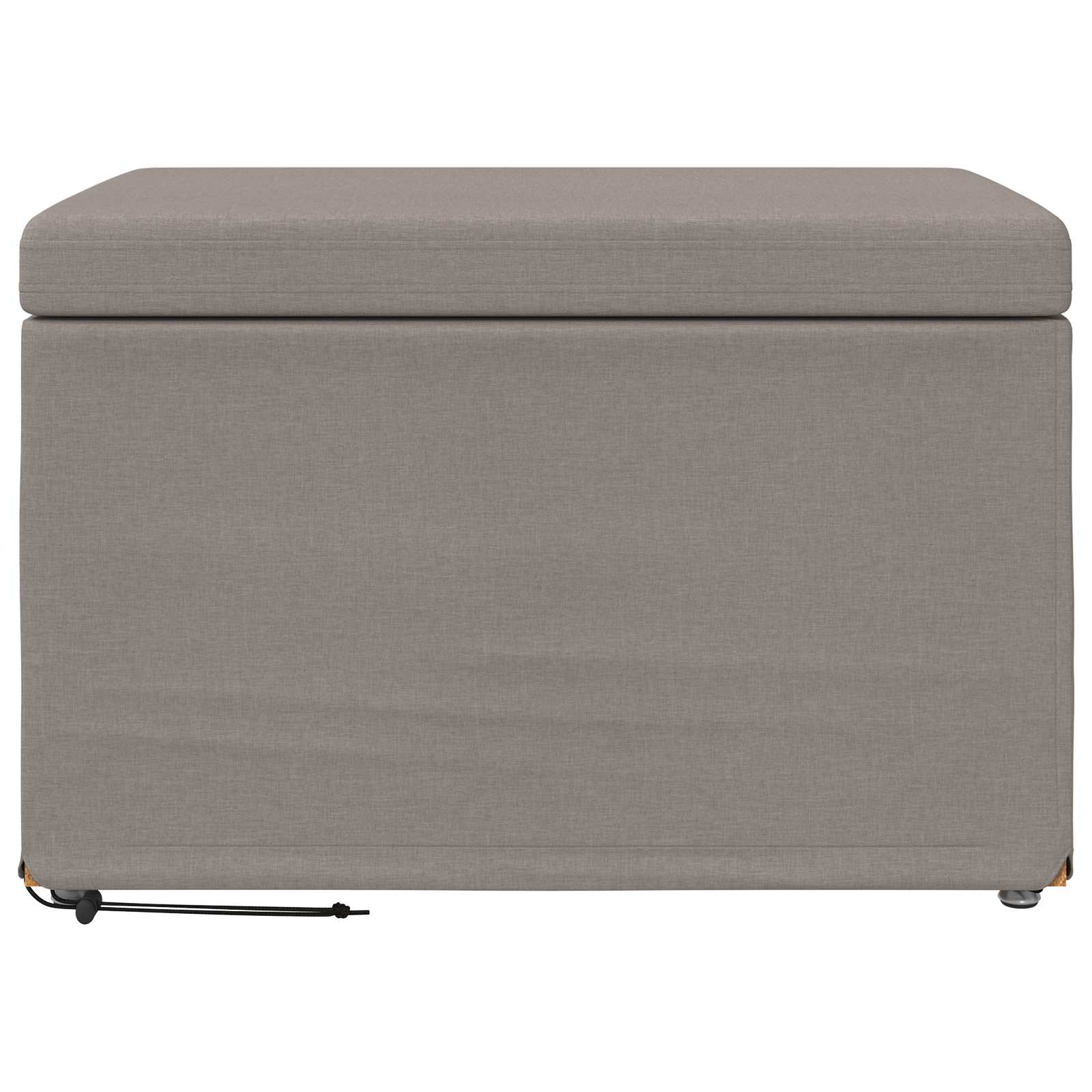 Kruk Taupe 61 x 41 x 40 cm Stof en Geëngineerd Hout is nu te koop bij PeponiXL, paradijselijk wonen!