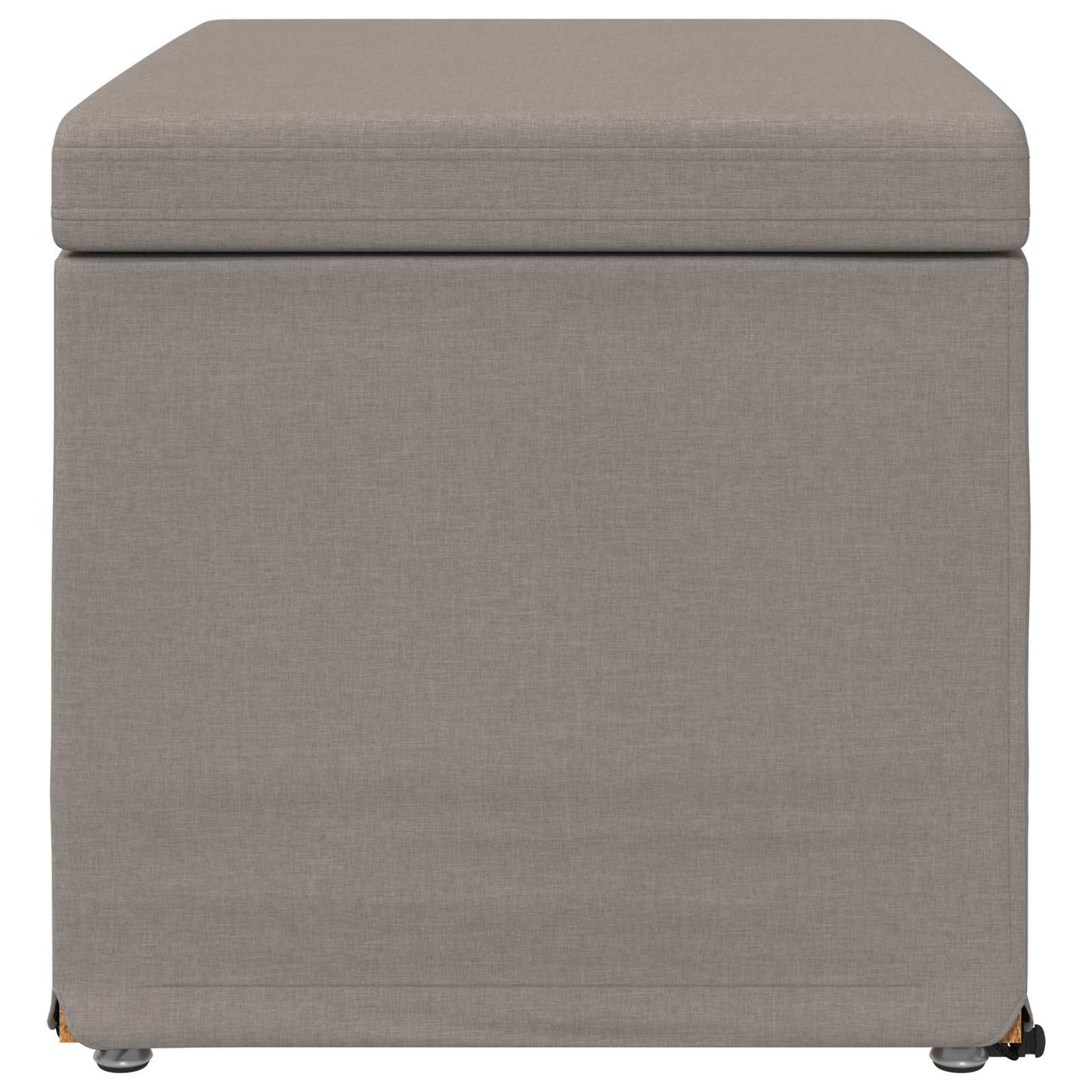 Kruk Taupe 61 x 41 x 40 cm Stof en Geëngineerd Hout is nu te koop bij PeponiXL, paradijselijk wonen!