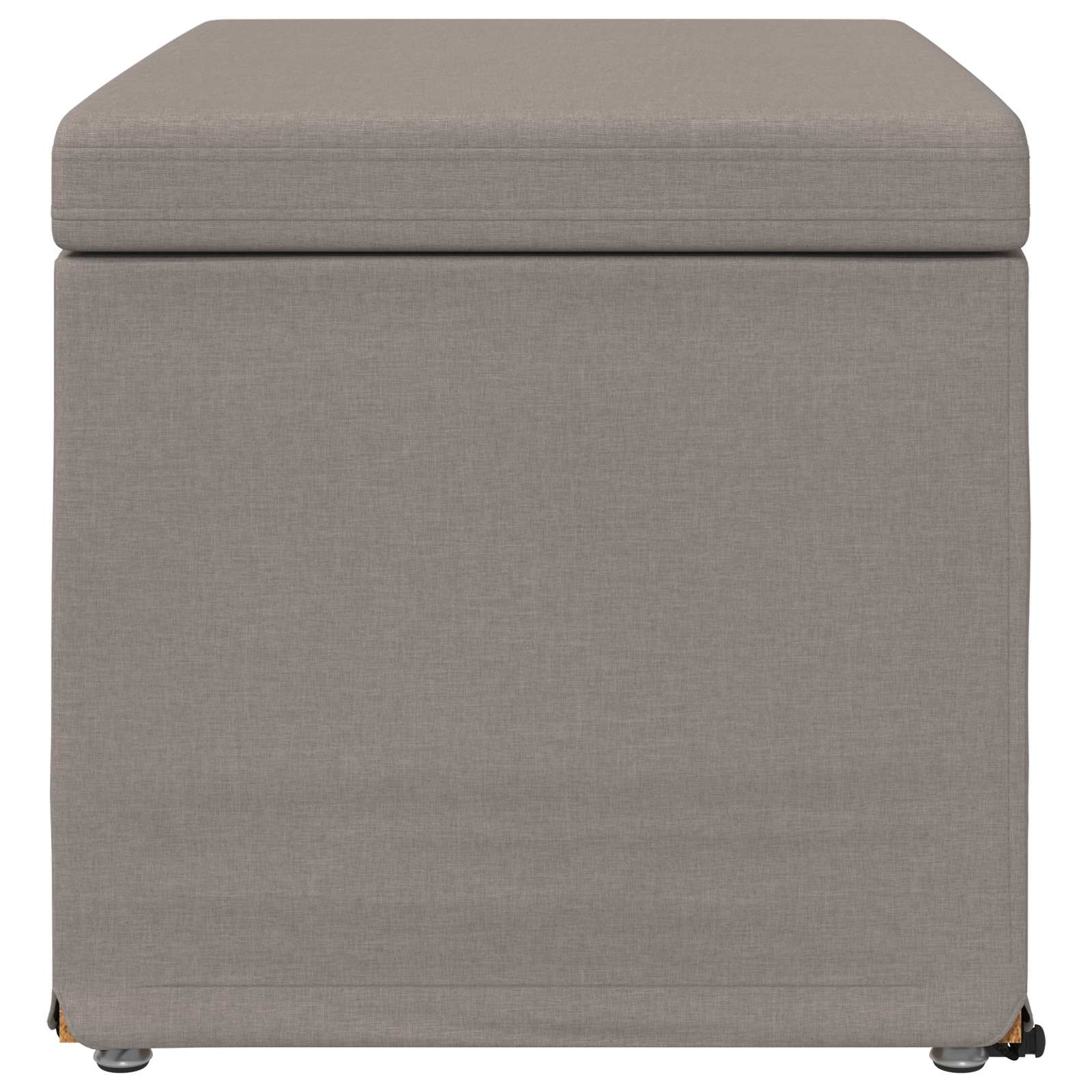 Kruk Taupe 61 x 41 x 40 cm Stof en Geëngineerd Hout is nu te koop bij PeponiXL, paradijselijk wonen!