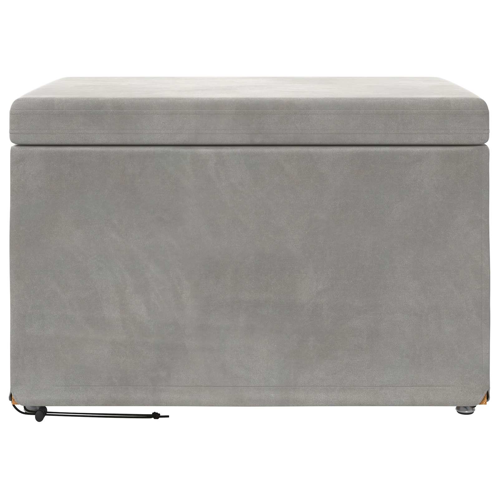 Kruk Lichtgrijs 61 x 41 x 40 cm Velvet en Gefabriceerd Hout is nu te koop bij PeponiXL, paradijselijk wonen!