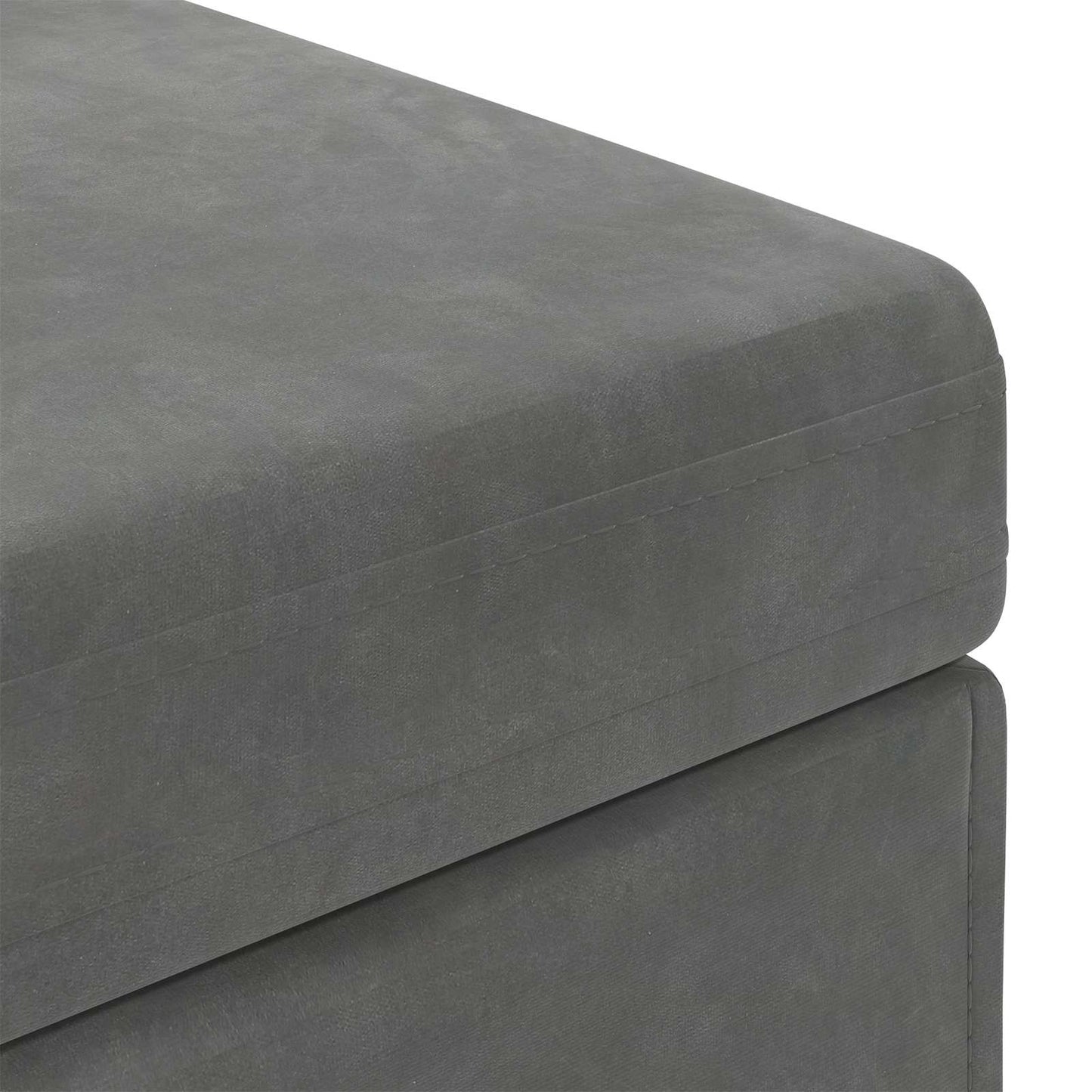 Kruk Donkergrijs 61 x 41 x 40 cm Velvet en Gefabriceerd Hout is nu te koop bij PeponiXL, paradijselijk wonen!