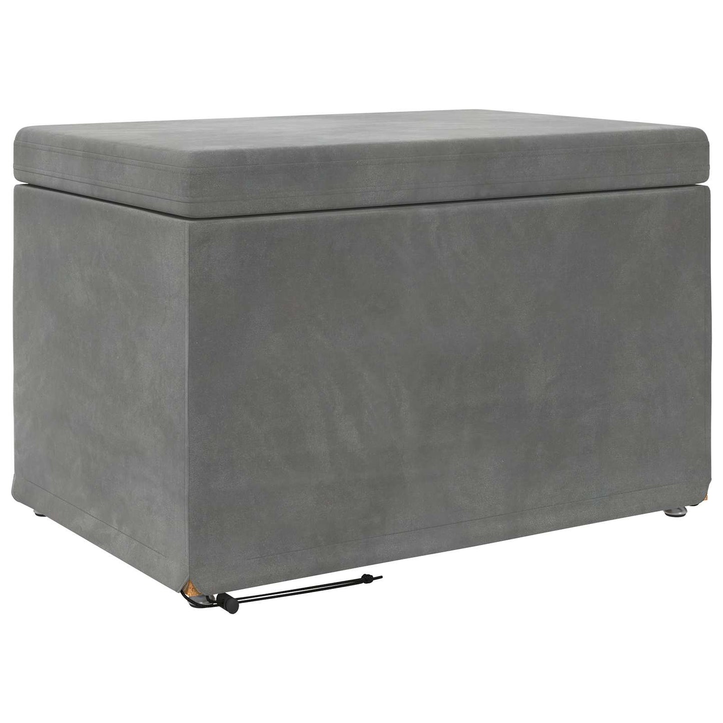 Kruk Donkergrijs 61 x 41 x 40 cm Velvet en Gefabriceerd Hout is nu te koop bij PeponiXL, paradijselijk wonen!