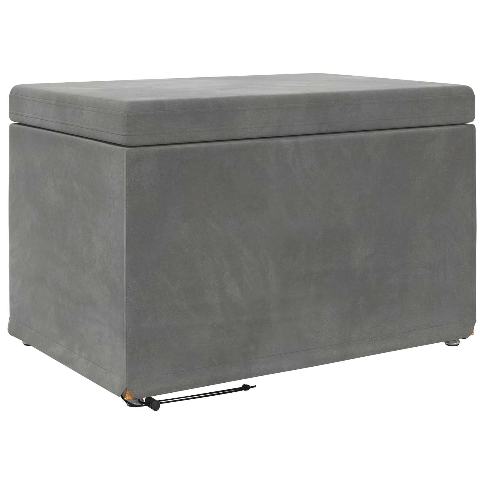 Kruk Donkergrijs 61 x 41 x 40 cm Velvet en Gefabriceerd Hout is nu te koop bij PeponiXL, paradijselijk wonen!