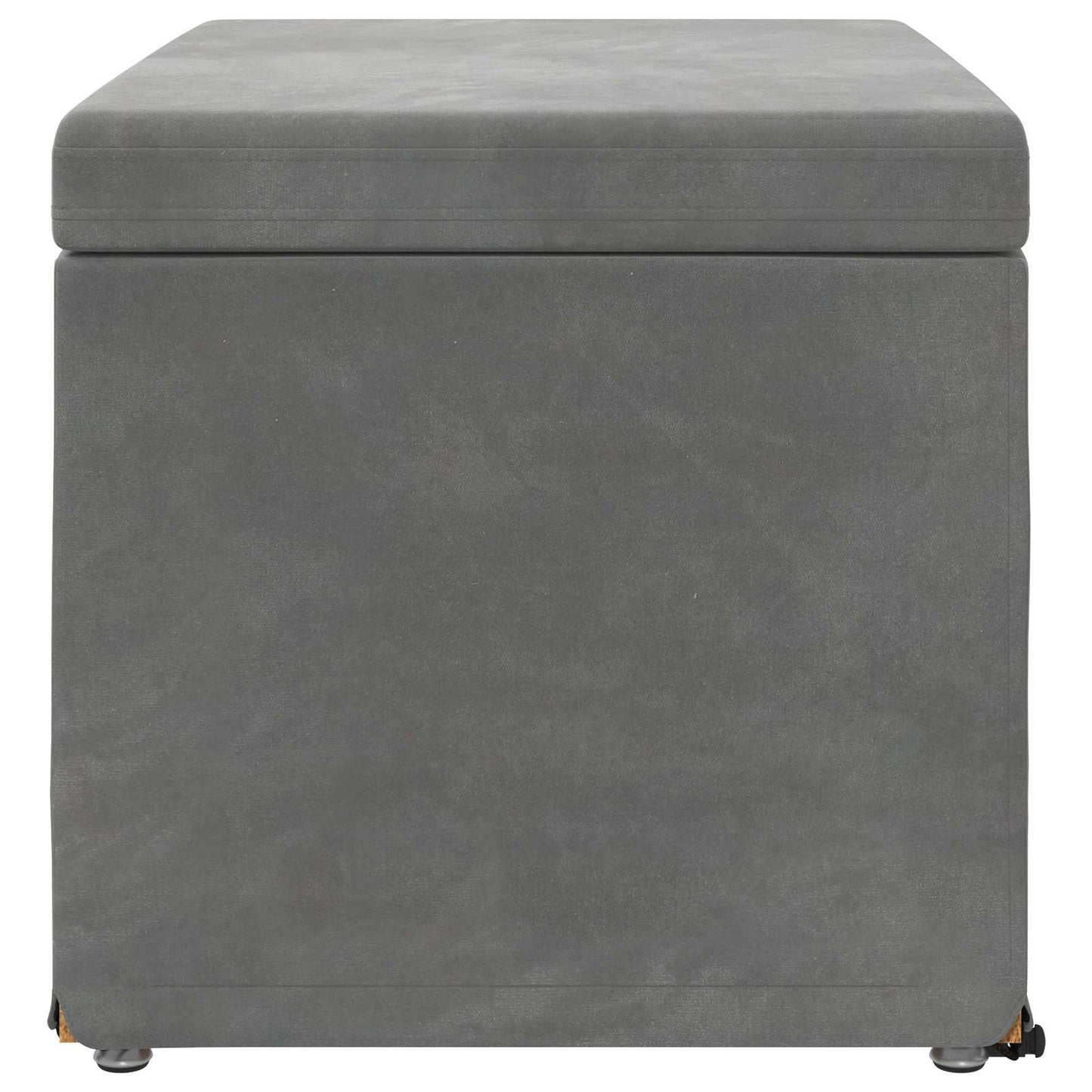 Kruk Donkergrijs 61 x 41 x 40 cm Velvet en Gefabriceerd Hout is nu te koop bij PeponiXL, paradijselijk wonen!