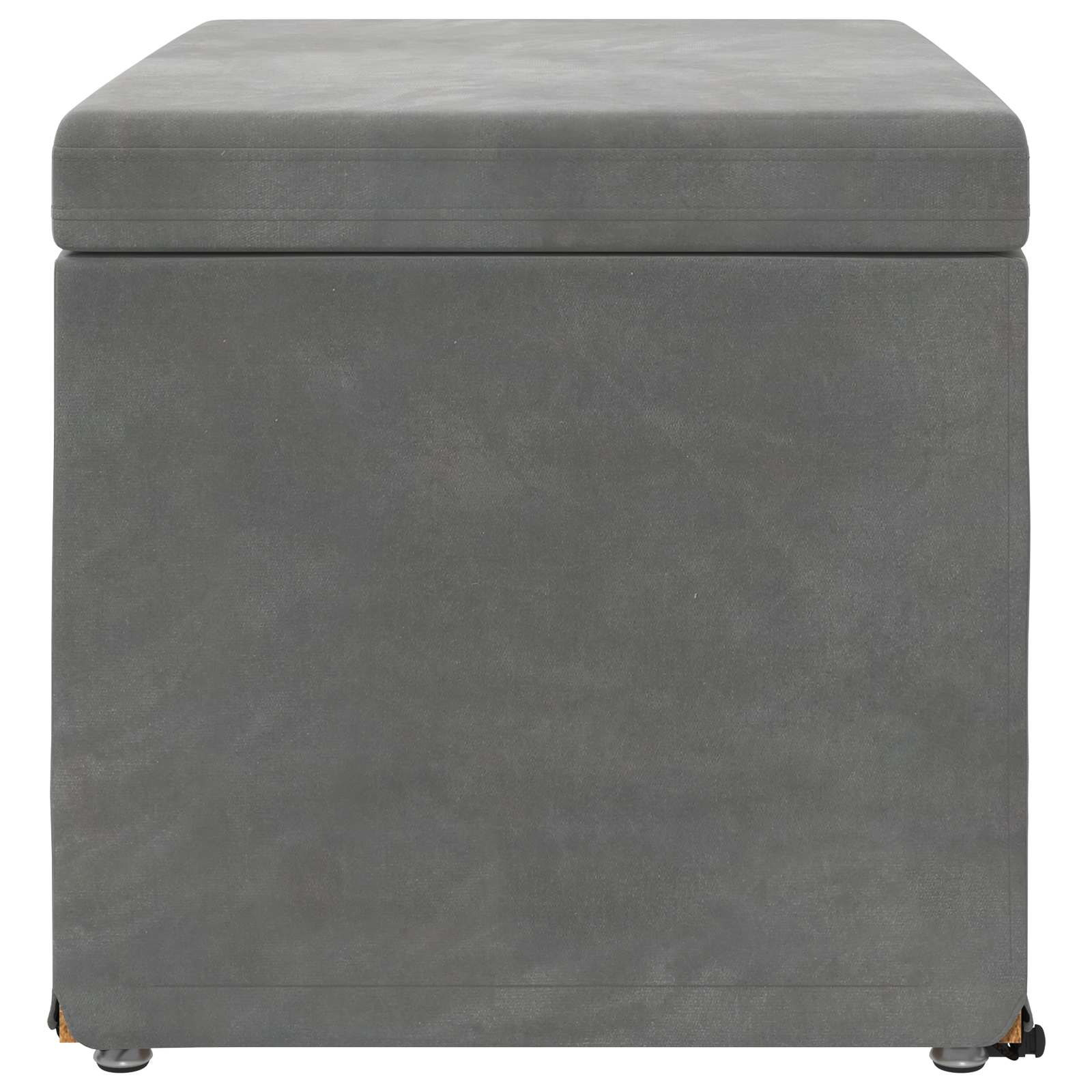 Kruk Donkergrijs 61 x 41 x 40 cm Velvet en Gefabriceerd Hout is nu te koop bij PeponiXL, paradijselijk wonen!