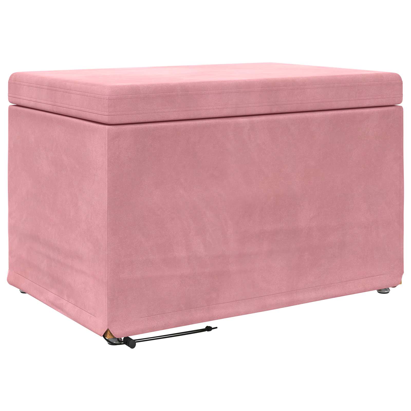 Kruk Roze 61 x 41 x 40 cm Velvet en Gefabriceerd Hout is nu te koop bij PeponiXL, paradijselijk wonen!