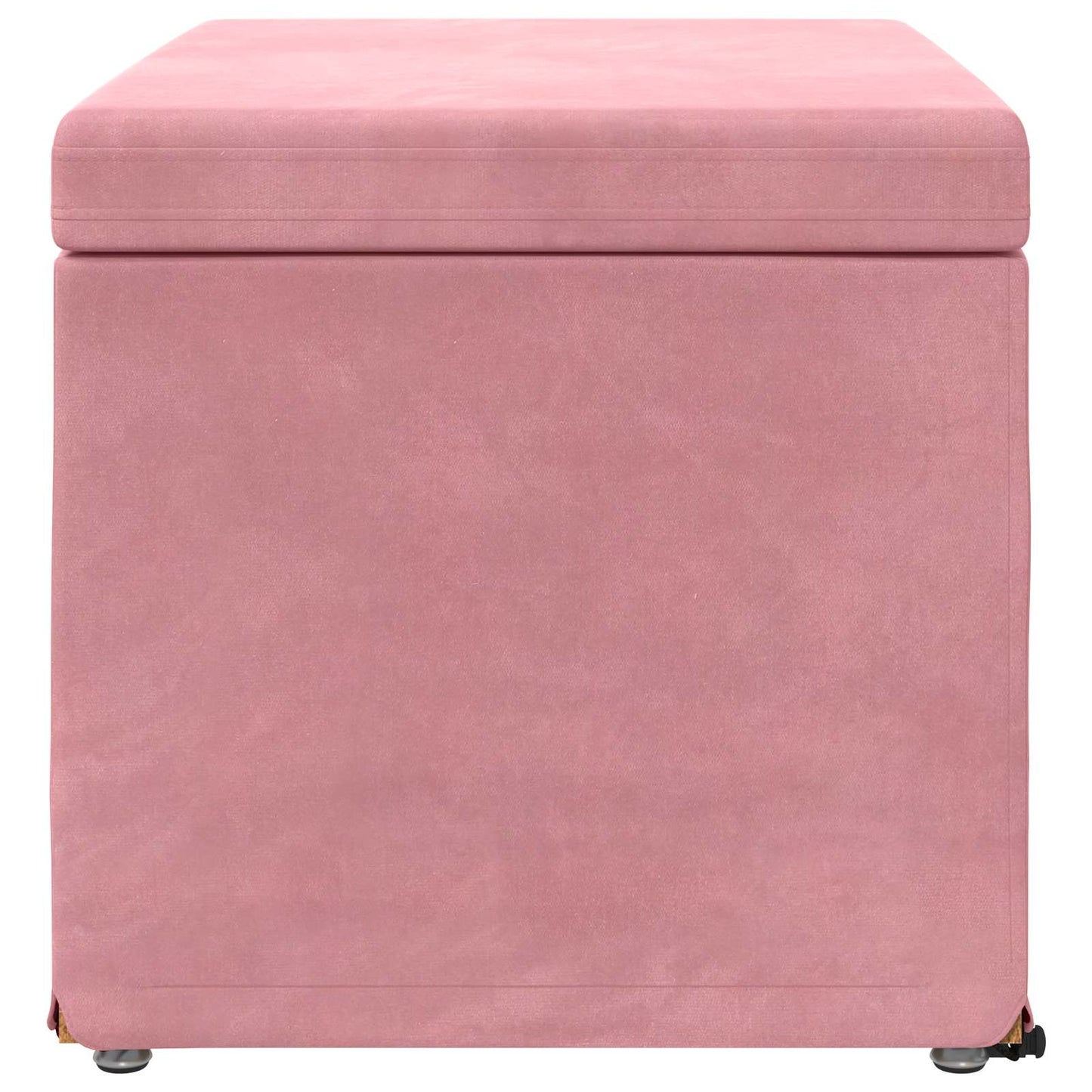 Kruk Roze 61 x 41 x 40 cm Velvet en Gefabriceerd Hout is nu te koop bij PeponiXL, paradijselijk wonen!