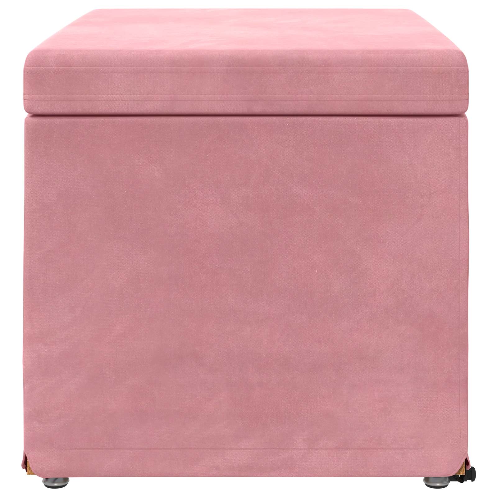 Kruk Roze 61 x 41 x 40 cm Velvet en Gefabriceerd Hout is nu te koop bij PeponiXL, paradijselijk wonen!