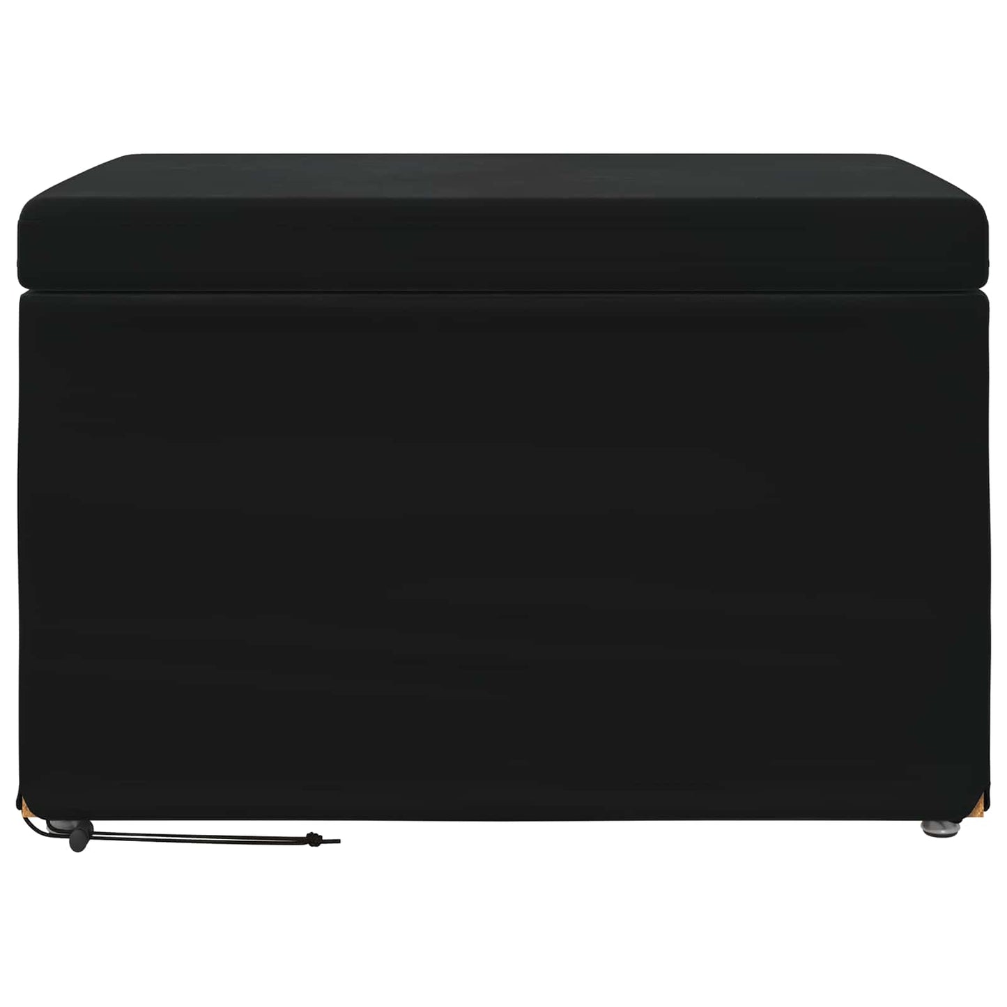 Kruk Zwart 61 x 41 x 40 cm Velvet en Gefabriceerd Hout is nu te koop bij PeponiXL, paradijselijk wonen!