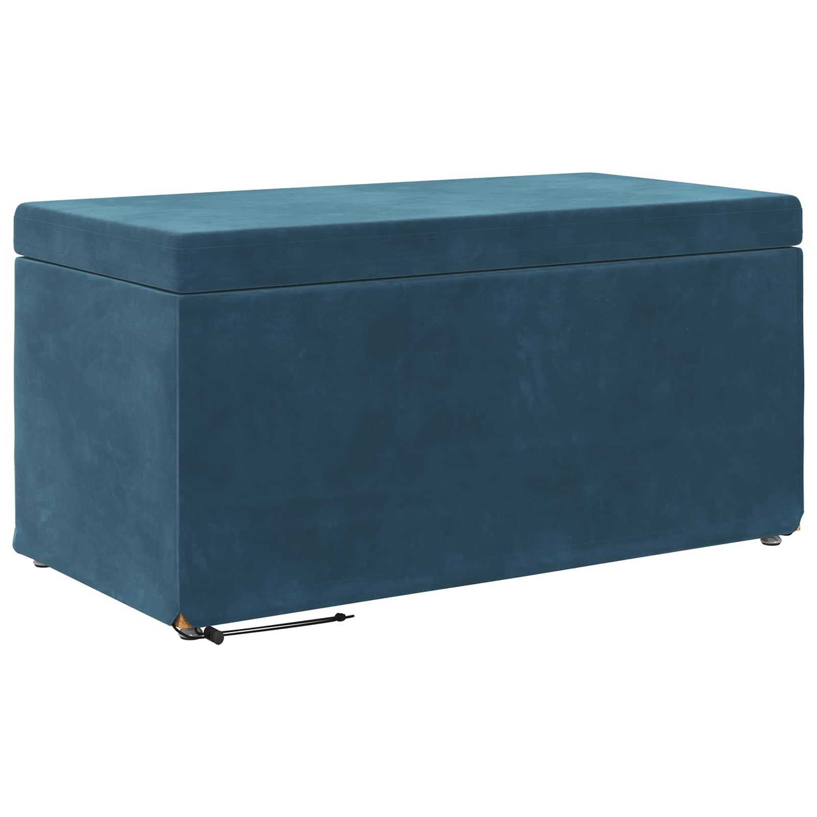 Kruk Blauw 81 x 41 x 40 cm Velvet en Gefabriceerd Hout is nu te koop bij PeponiXL, paradijselijk wonen!