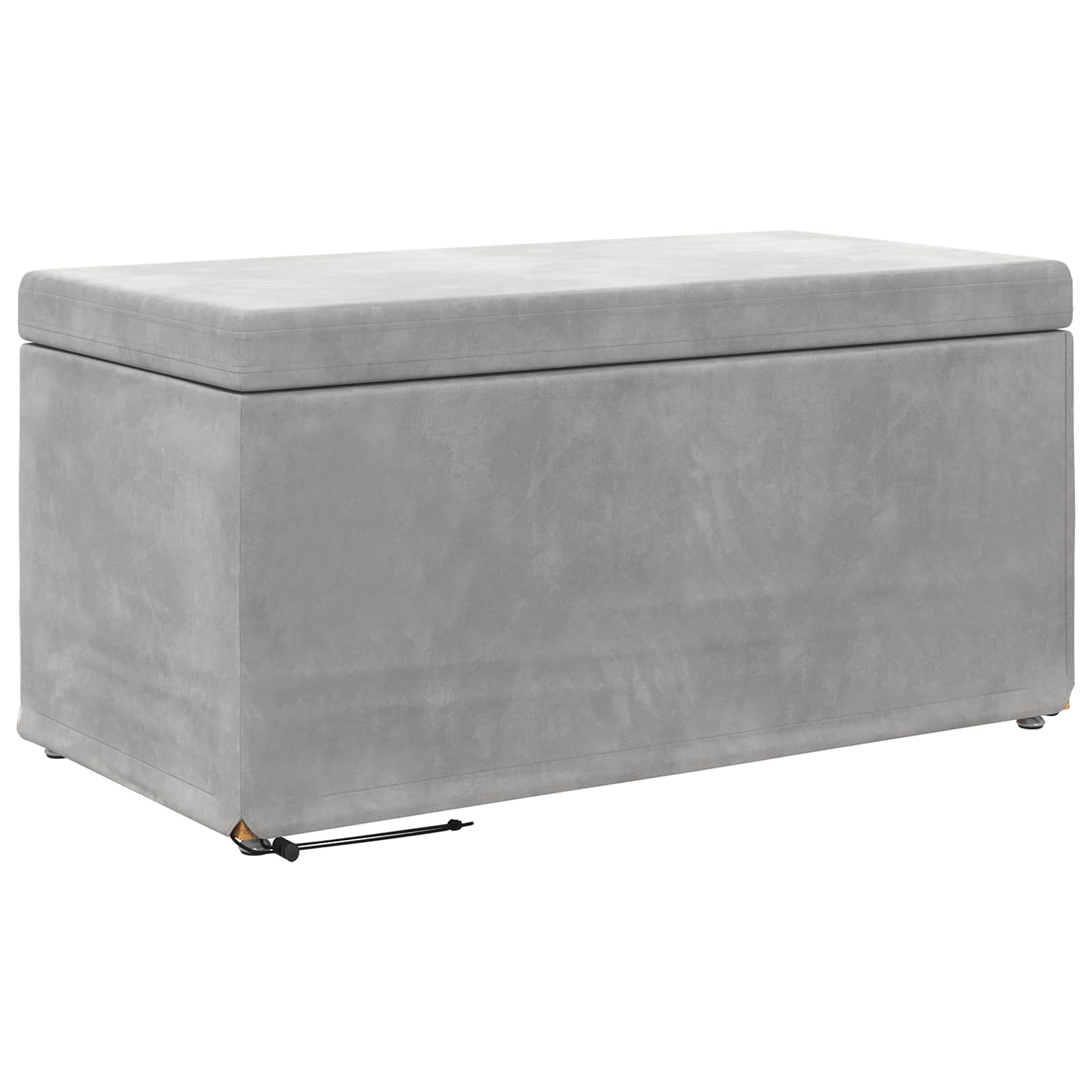 Kruk Lichtgrijs 81 x 41 x 40 cm Velvet en Gefabriceerd Hout is nu te koop bij PeponiXL, paradijselijk wonen!