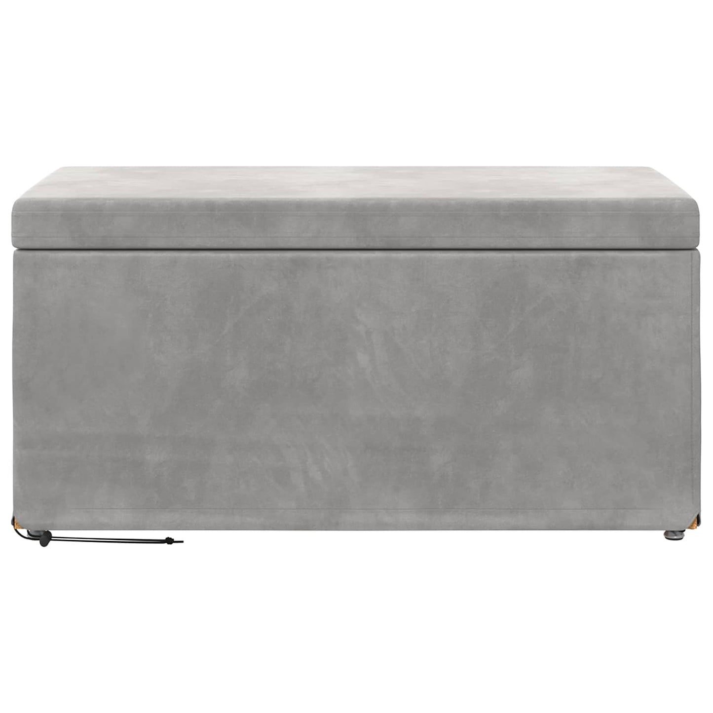 Kruk Lichtgrijs 81 x 41 x 40 cm Velvet en Gefabriceerd Hout is nu te koop bij PeponiXL, paradijselijk wonen!