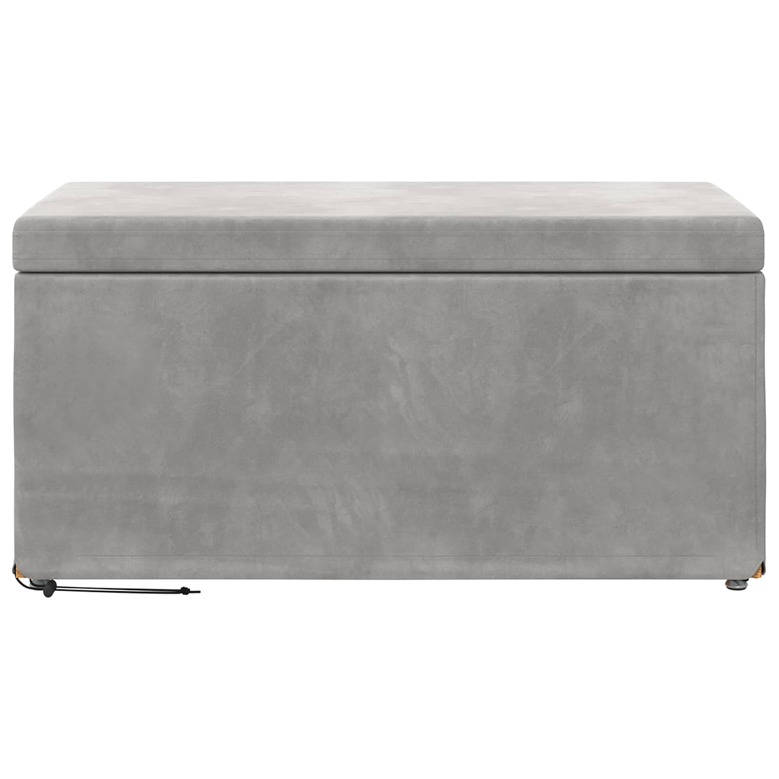 Kruk Lichtgrijs 81 x 41 x 40 cm Velvet en Gefabriceerd Hout is nu te koop bij PeponiXL, paradijselijk wonen!