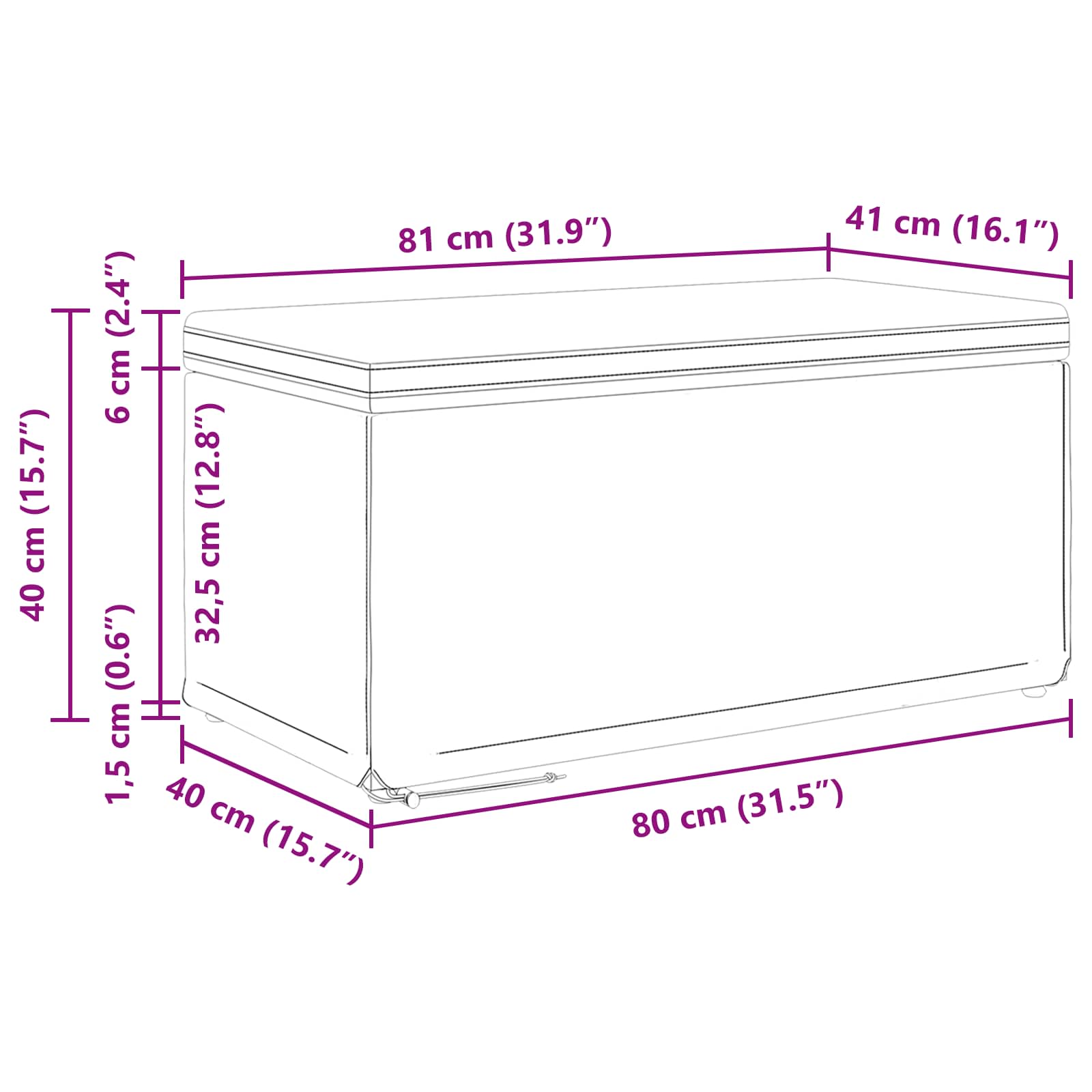 Kruk Donkergroen 81 x 41 x 40 cm Velvet en Gefabriceerd Hout is nu te koop bij PeponiXL, paradijselijk wonen!