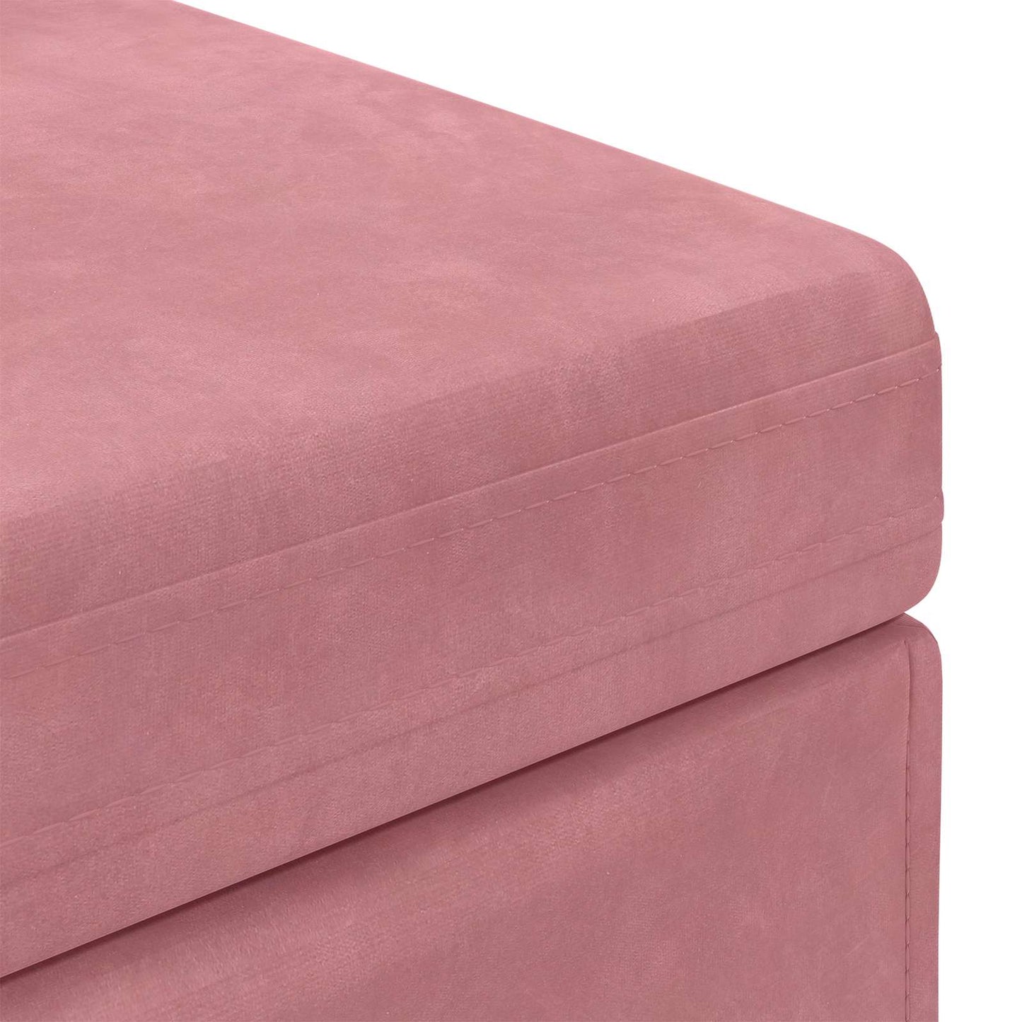 Kruk Roze 81 x 41 x 40 cm Velvet en Gefabriceerd Hout is nu te koop bij PeponiXL, paradijselijk wonen!