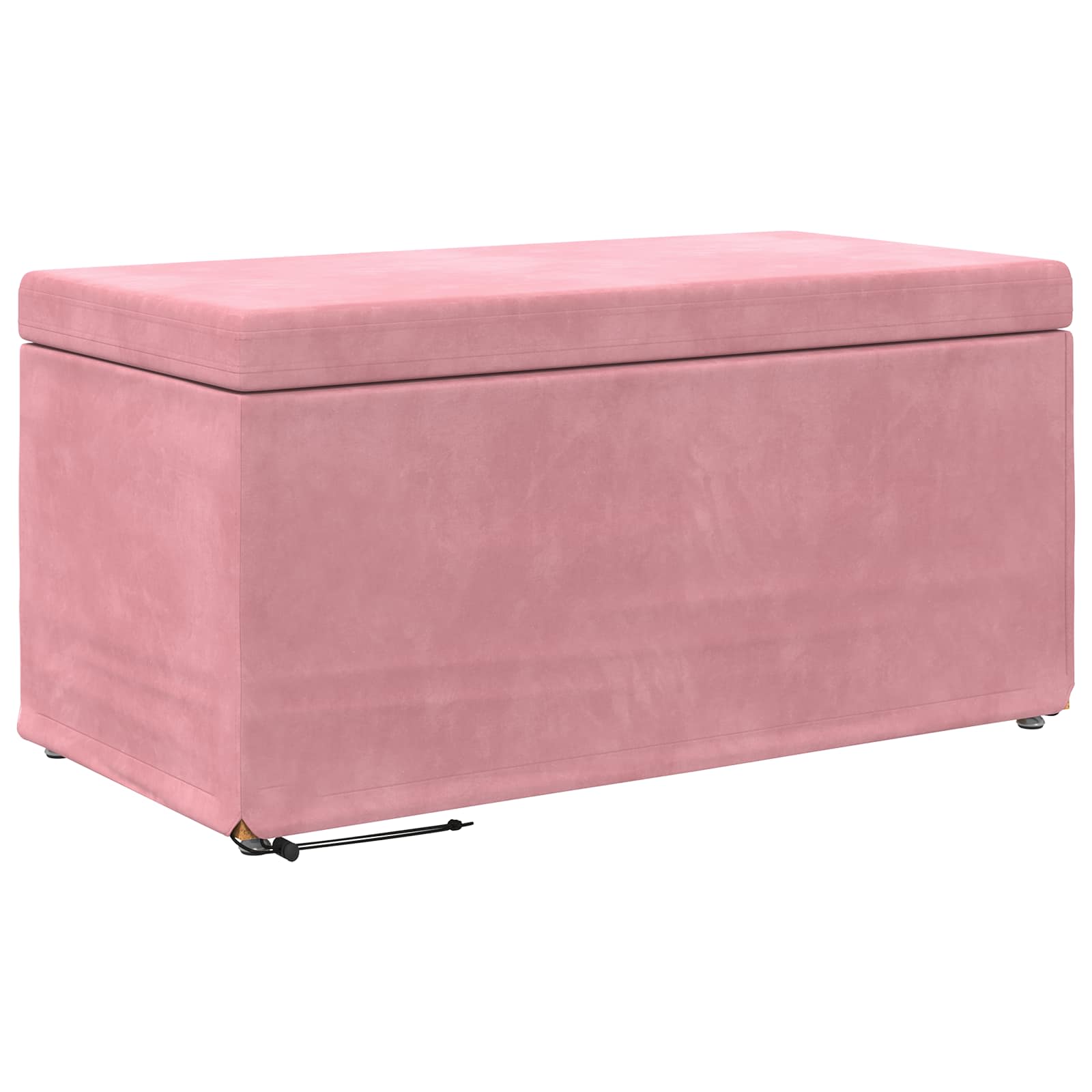 Kruk Roze 81 x 41 x 40 cm Velvet en Gefabriceerd Hout is nu te koop bij PeponiXL, paradijselijk wonen!
