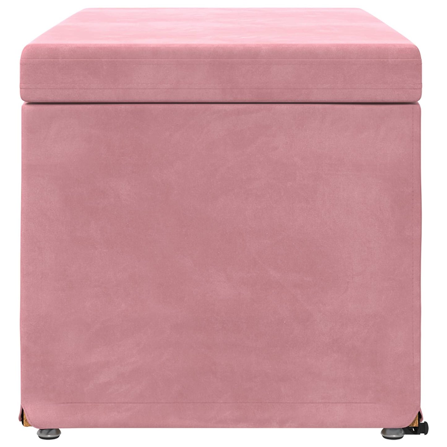 Kruk Roze 81 x 41 x 40 cm Velvet en Gefabriceerd Hout is nu te koop bij PeponiXL, paradijselijk wonen!