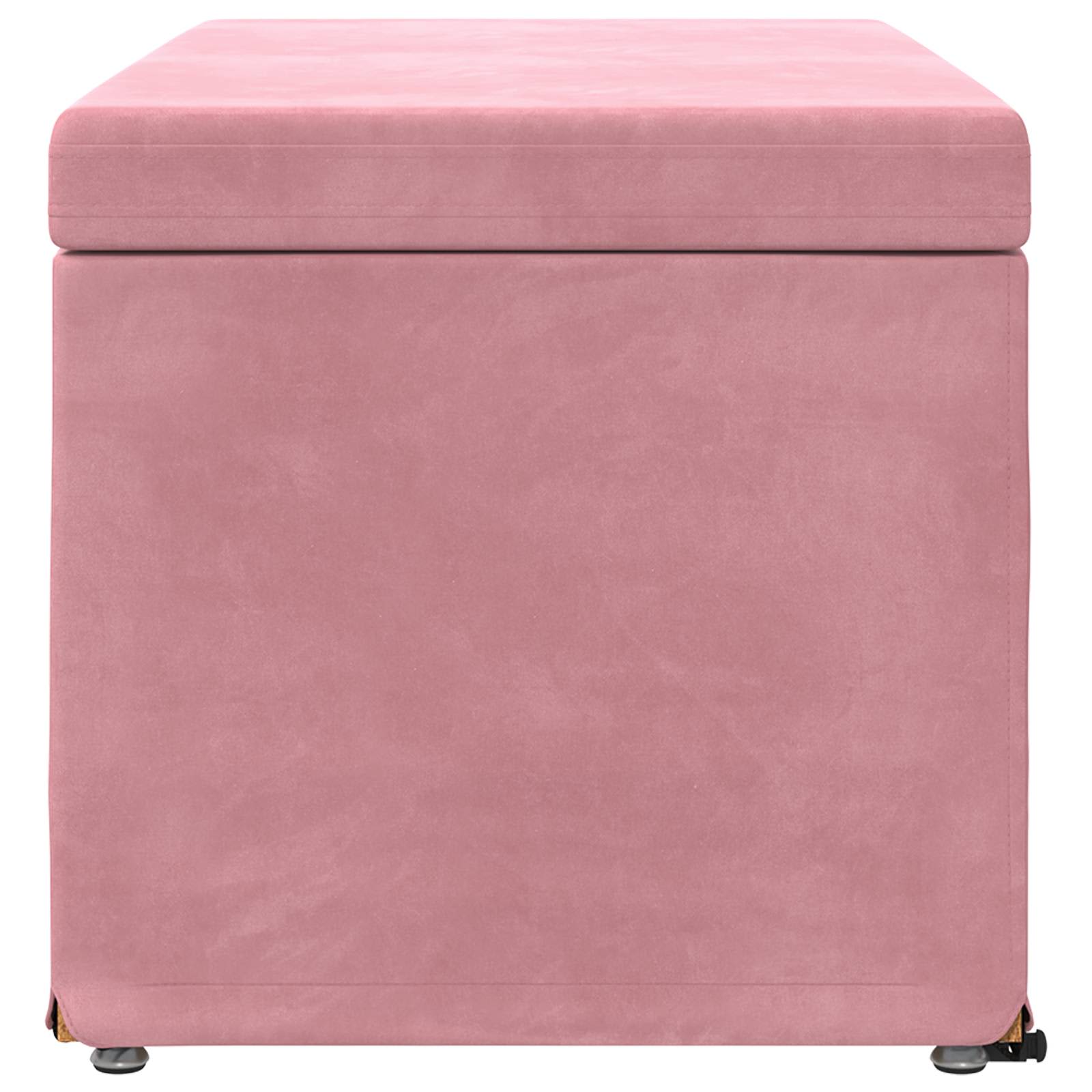 Kruk Roze 81 x 41 x 40 cm Velvet en Gefabriceerd Hout is nu te koop bij PeponiXL, paradijselijk wonen!