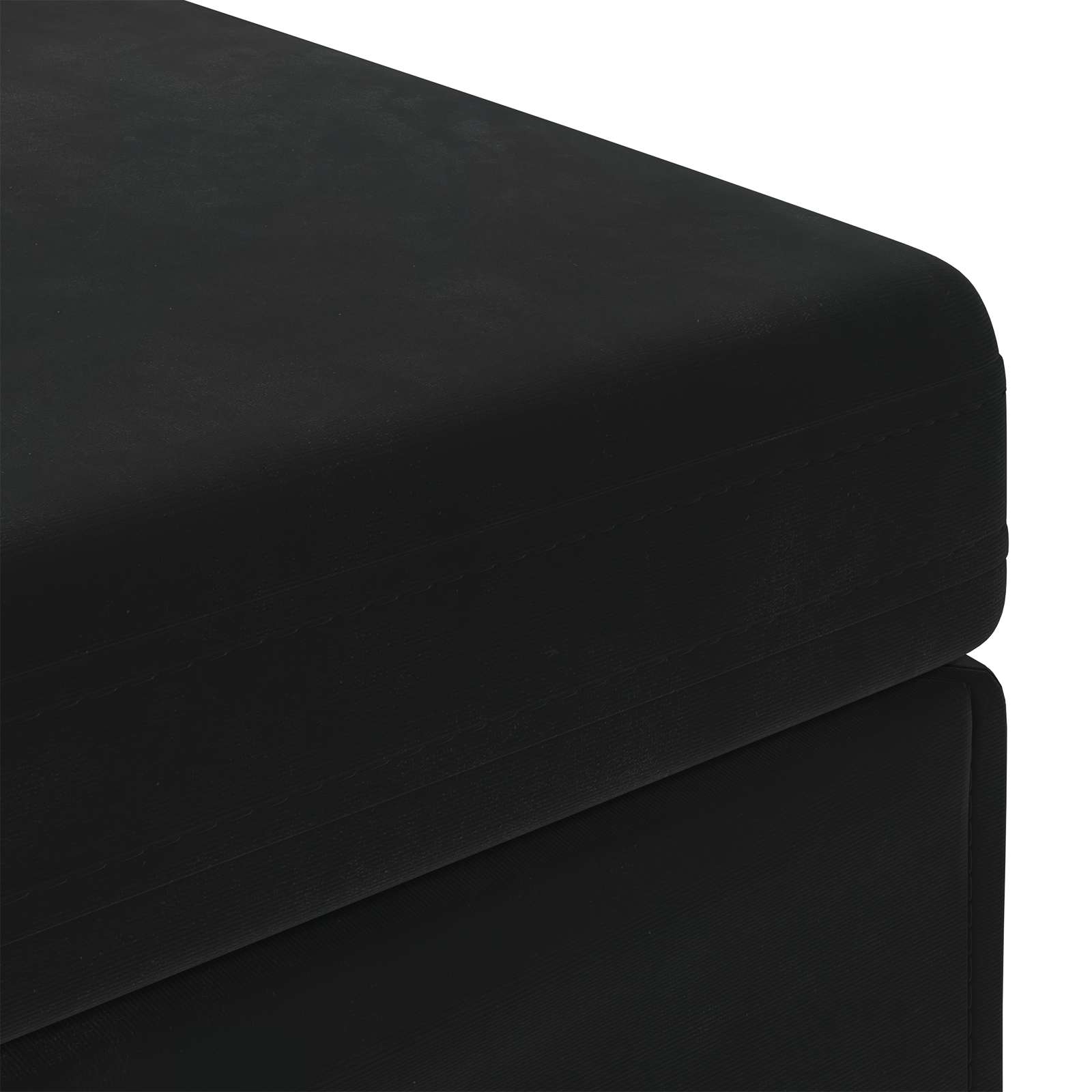 Kruk Zwart 81 x 41 x 40 cm Velvet en Gefabriceerd Hout is nu te koop bij PeponiXL, paradijselijk wonen!