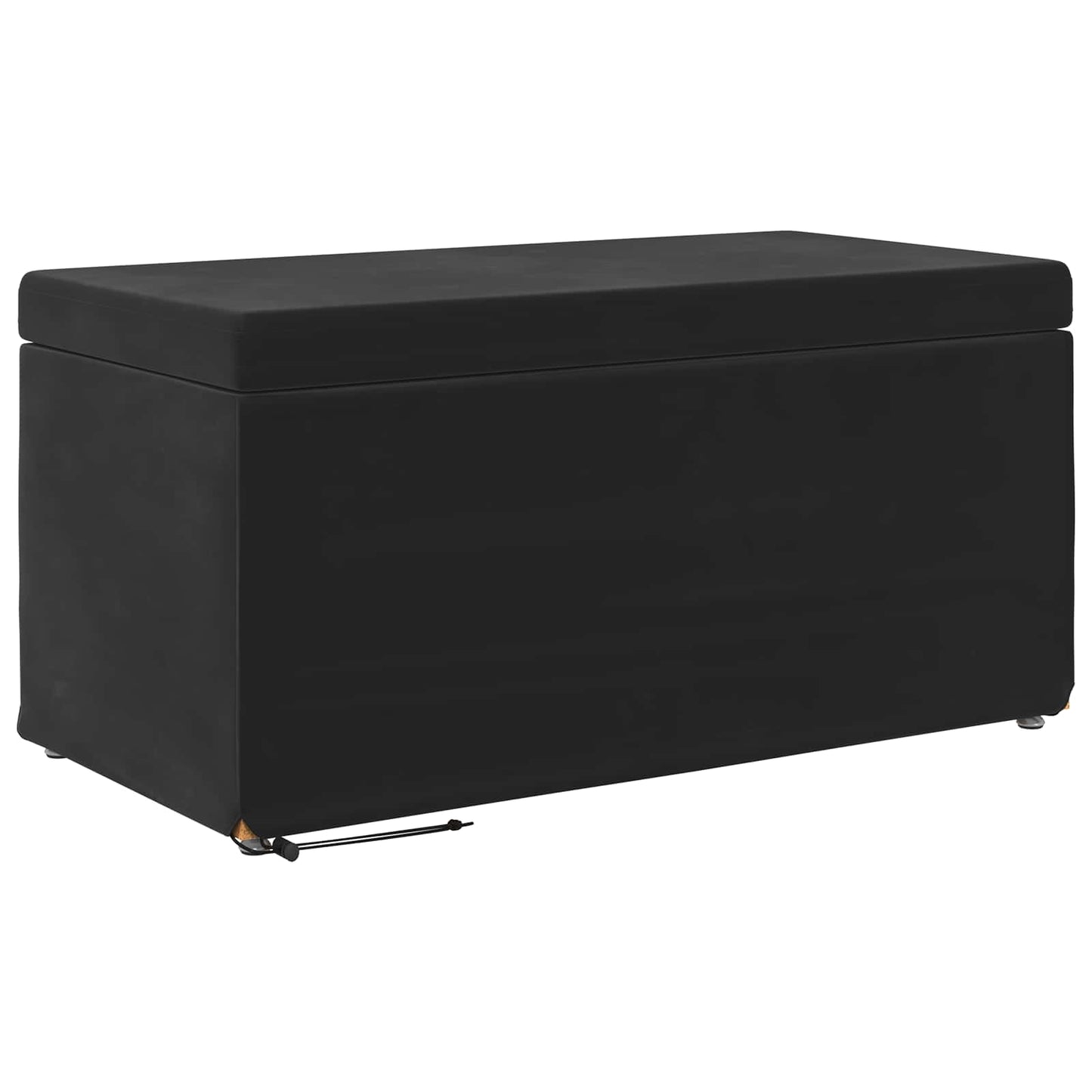 Kruk Zwart 81 x 41 x 40 cm Velvet en Gefabriceerd Hout is nu te koop bij PeponiXL, paradijselijk wonen!