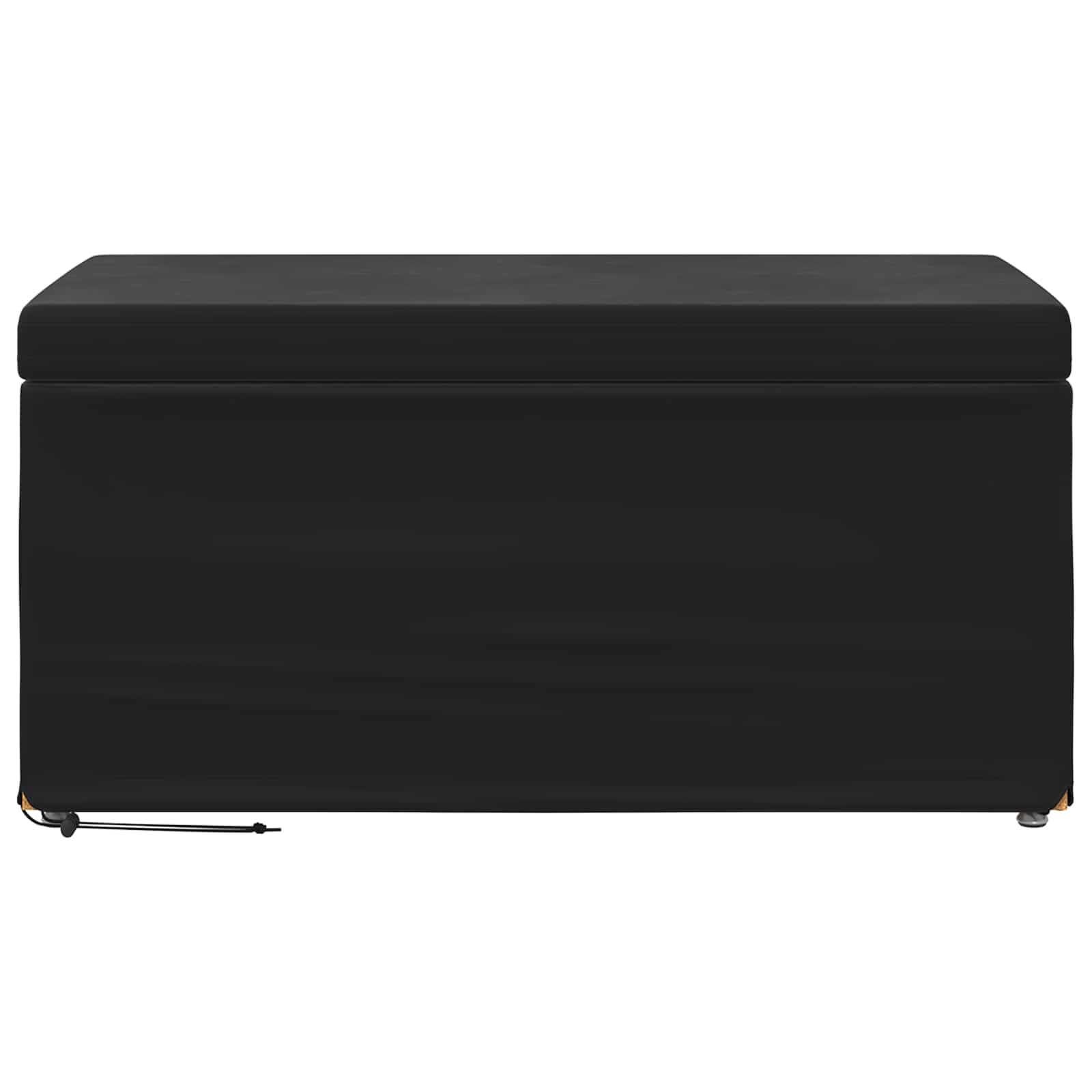 Kruk Zwart 81 x 41 x 40 cm Velvet en Gefabriceerd Hout is nu te koop bij PeponiXL, paradijselijk wonen!