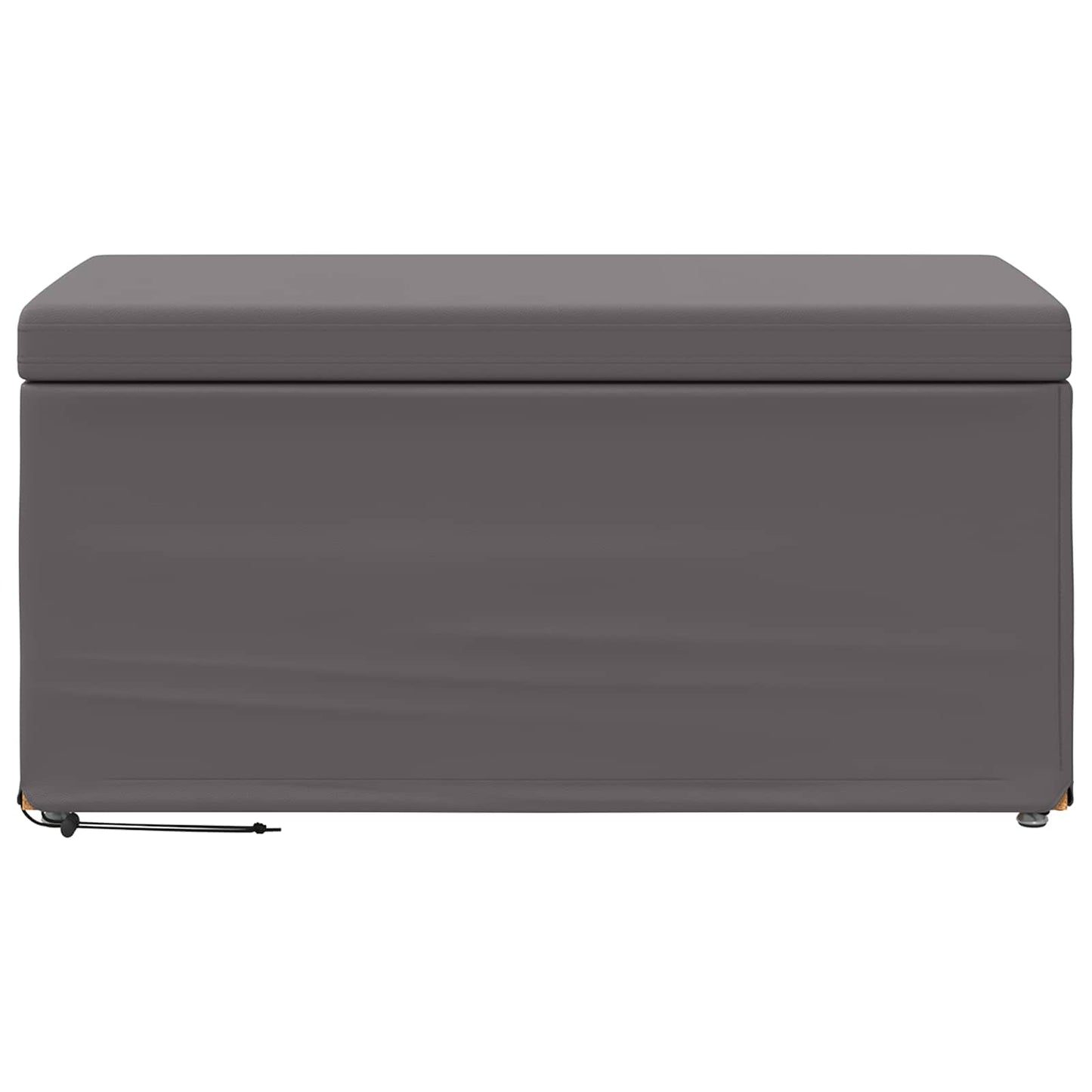 Kruk Grijs 81 x 41 x 40 cm Nepleer en Gefabriceerd Hout is nu te koop bij PeponiXL, paradijselijk wonen!